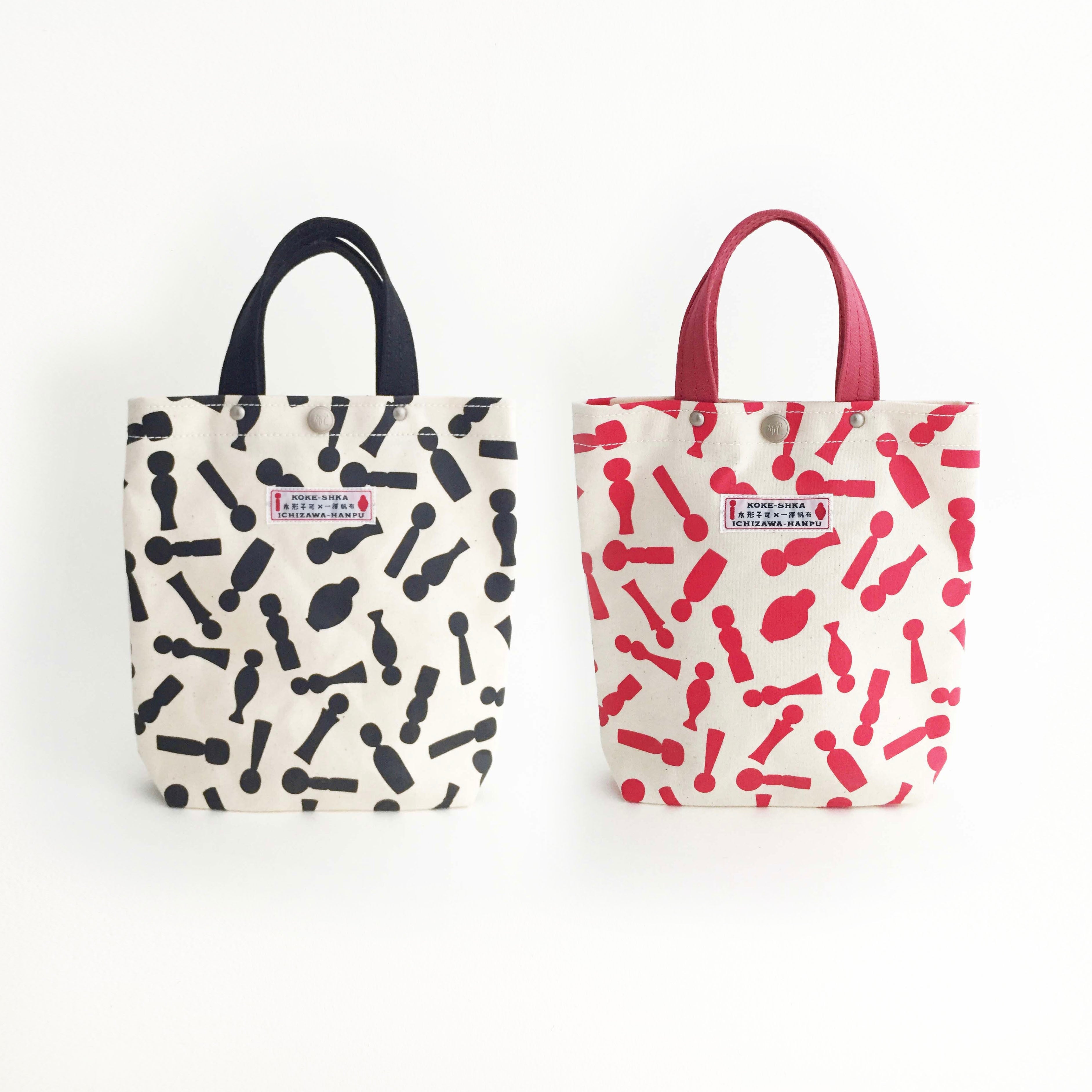 一澤信三郎帆布×コケーシカ の手提げバッグ／小 | kokeshka