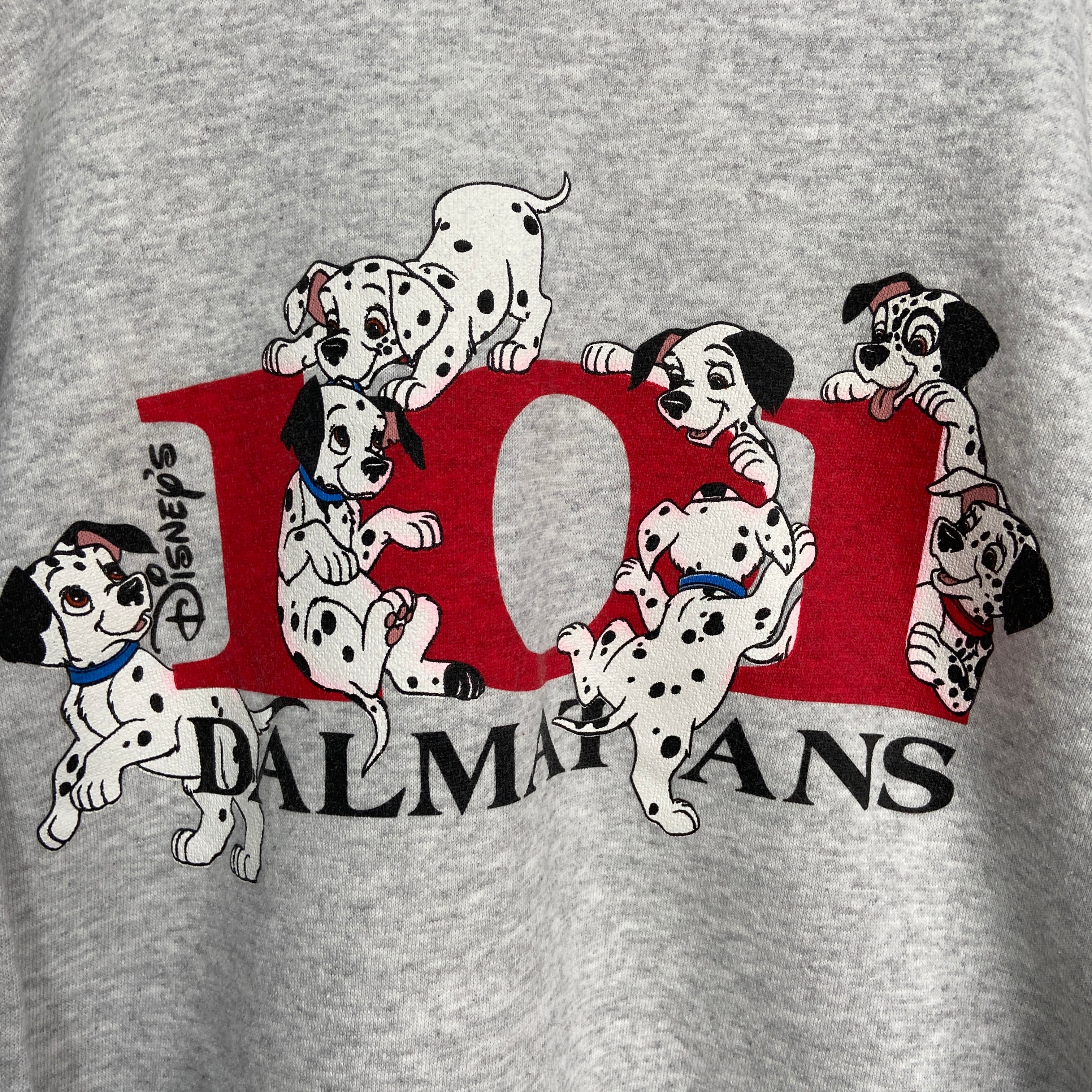 90s USA製 ディズニー 101匹わんちゃん キャラクタースウェット M