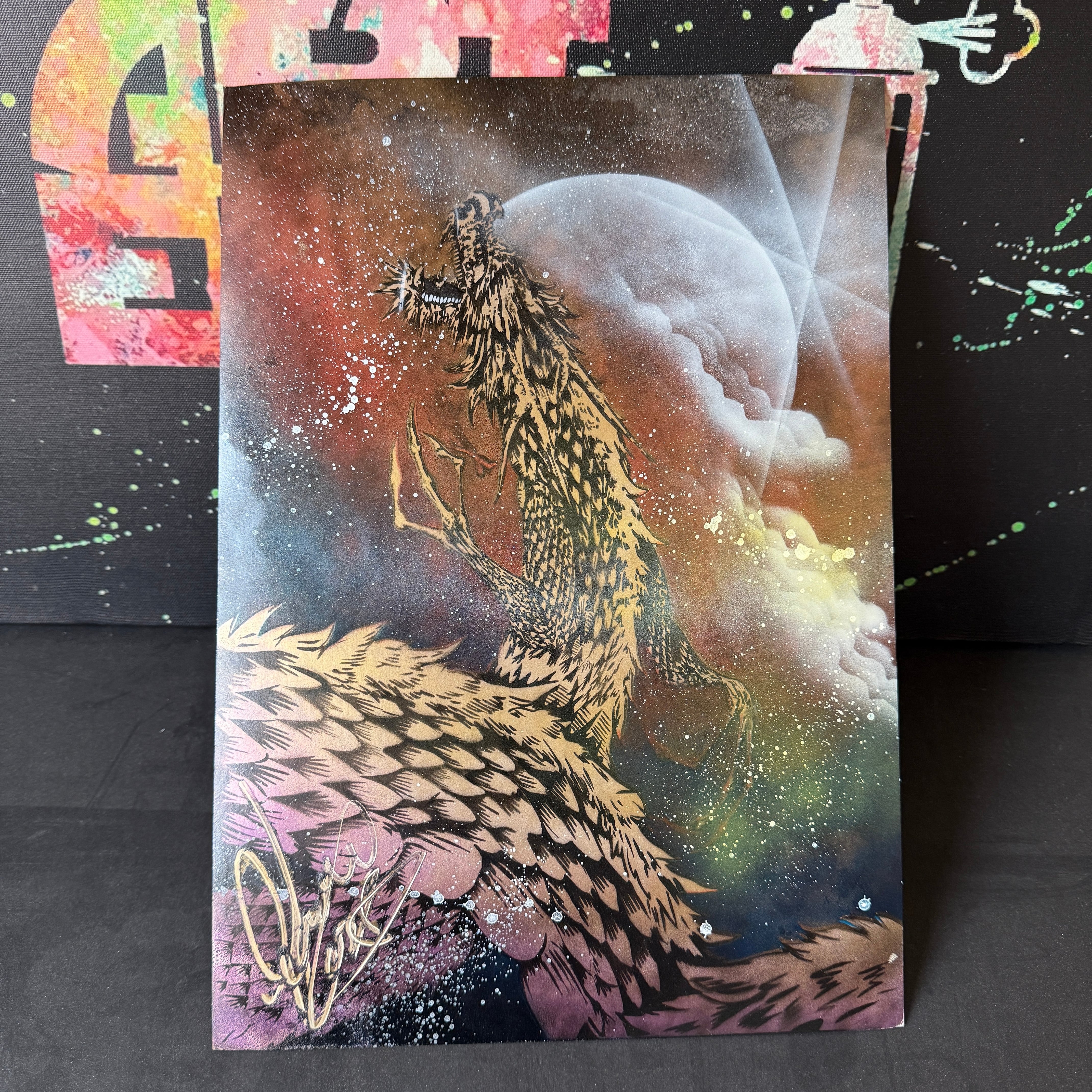 スプレーアート エデン 原画 鳳凰 W4サイズ スプレーアート エデン