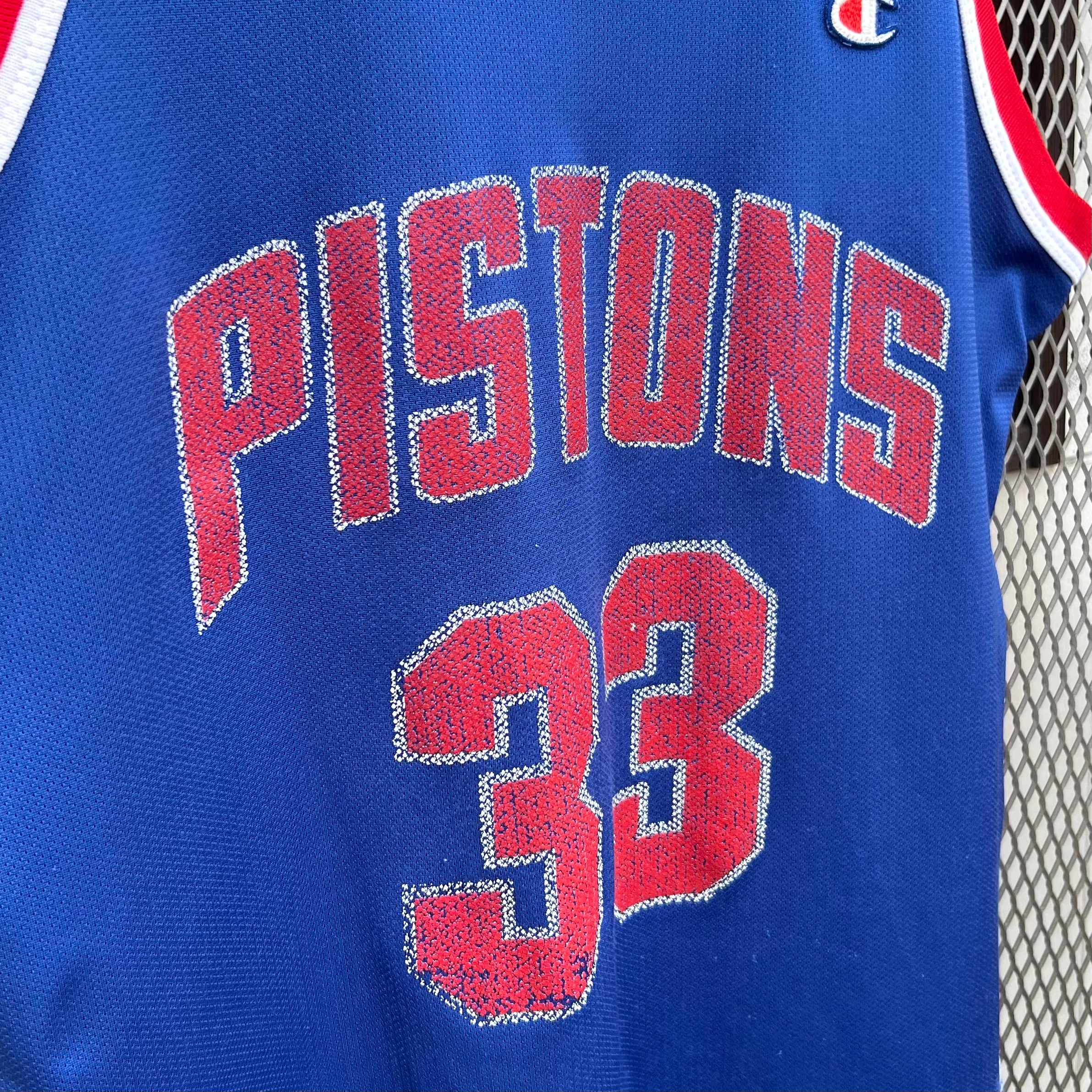 グラント・ヒル PISTONS ジャージ XXL USED】90s Champion NBA Detroit