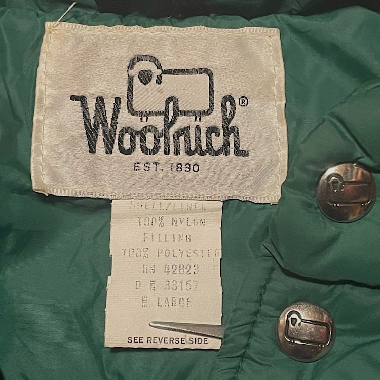 70s Woolrich ビンテージ ダウンベスト 山田レン着 ウールリッチ 白