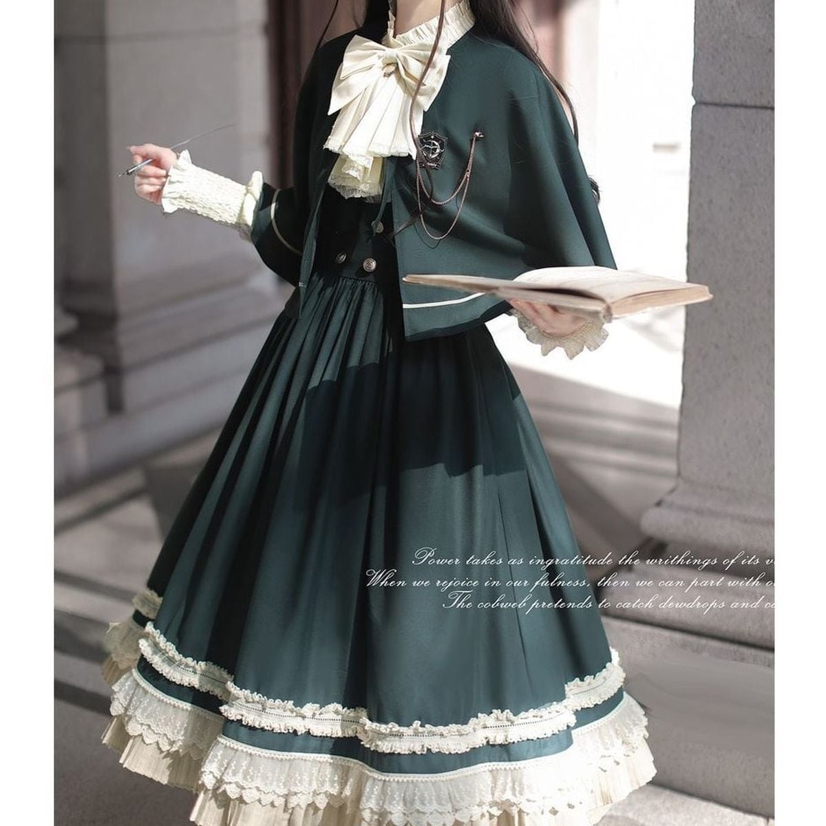 魔法学園エレガントケープ付きセットアップ：ケープ(ショート丈