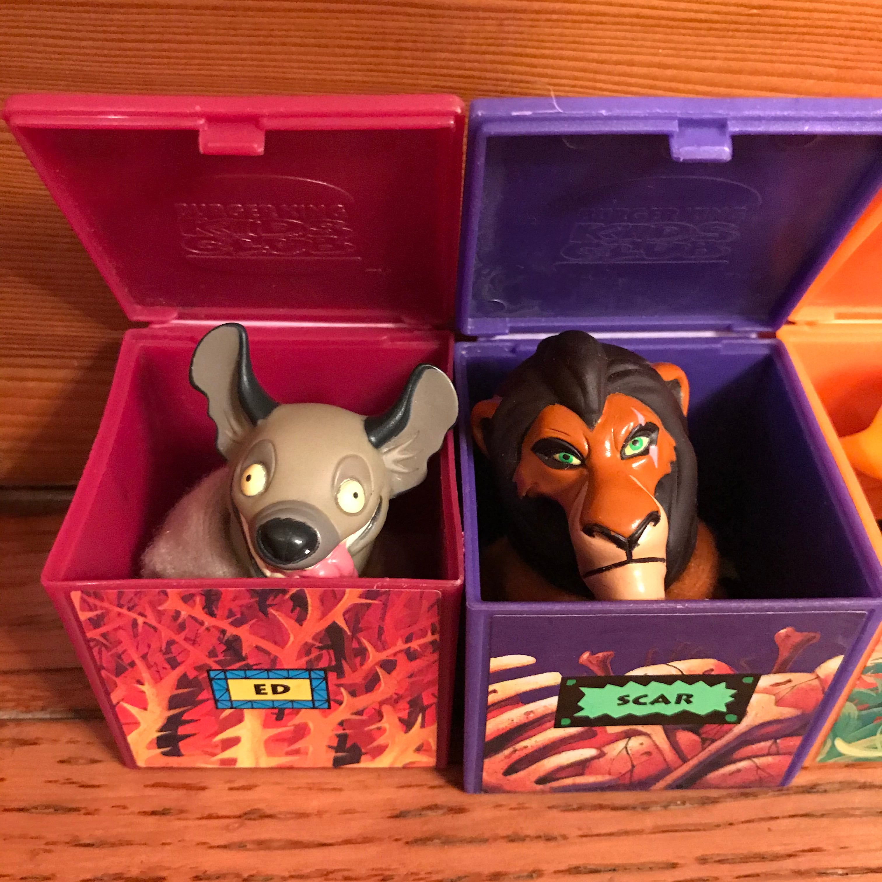 90's バーガーキング ライオンキング指人形 ミールトイ 全6種類