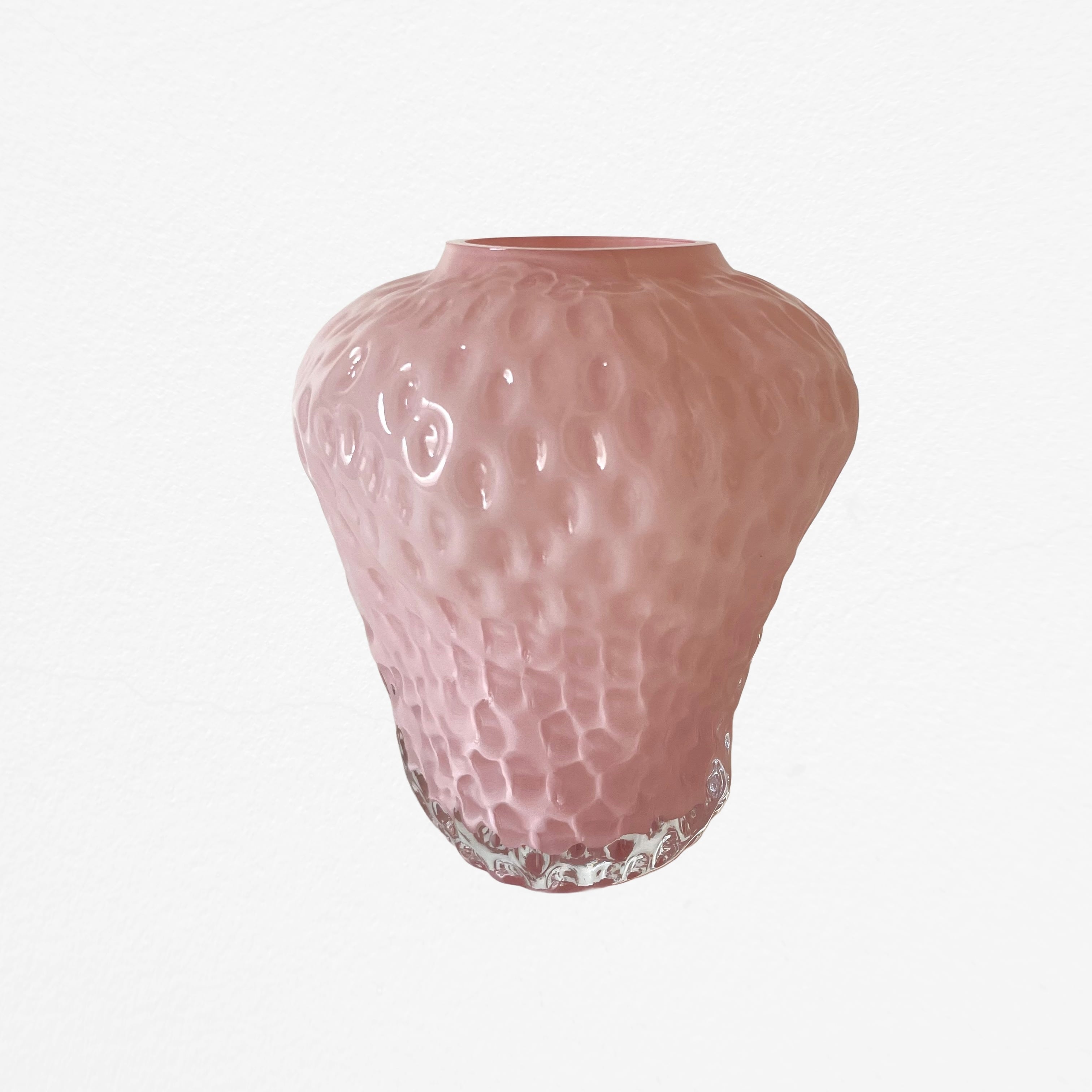 Strawberry Glass Vase ガラス ストロベリーベース 花瓶 フラワー