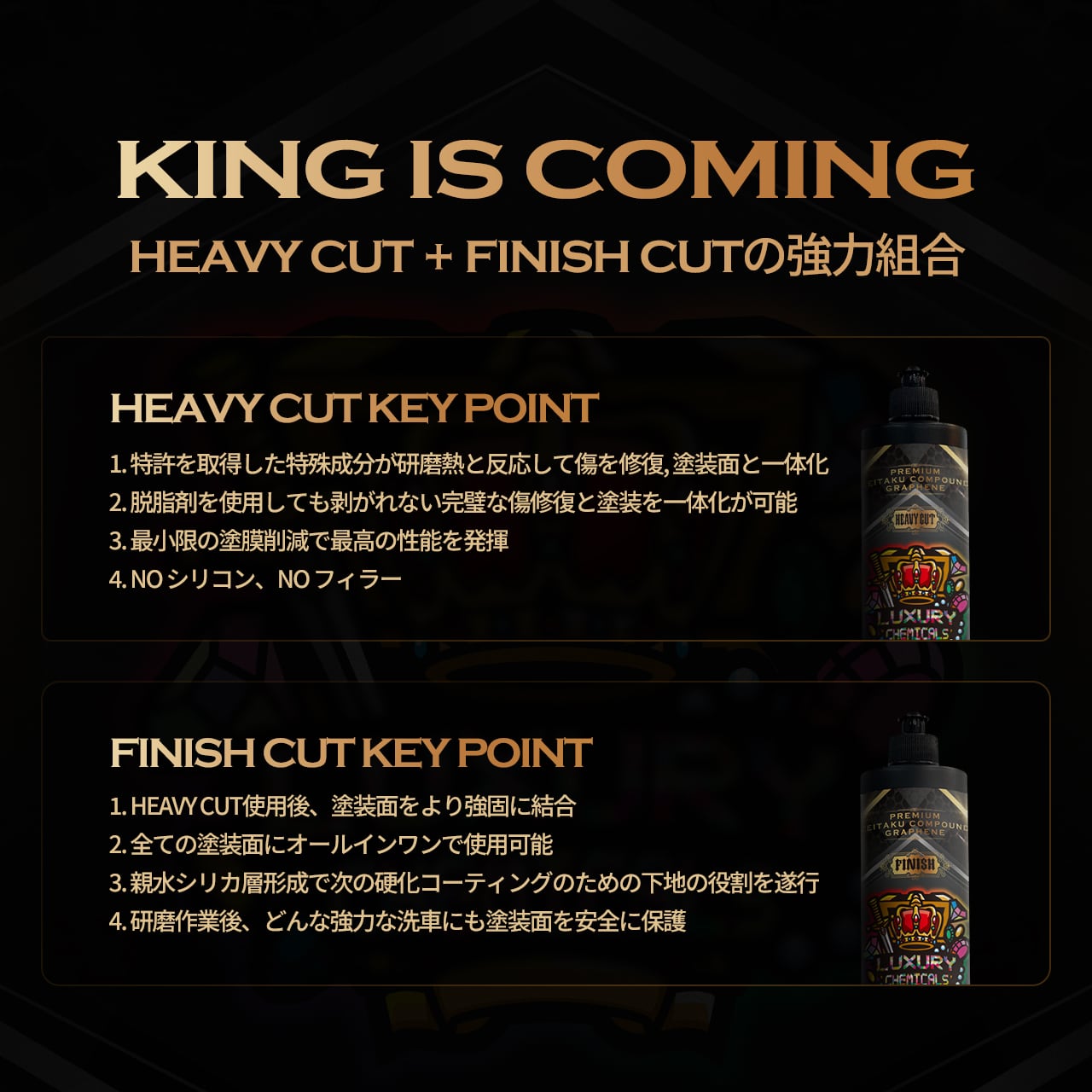 贅沢コンパウンドグラフェン Heavy Cut 500ml KYOTO DETAIL | KYOTO