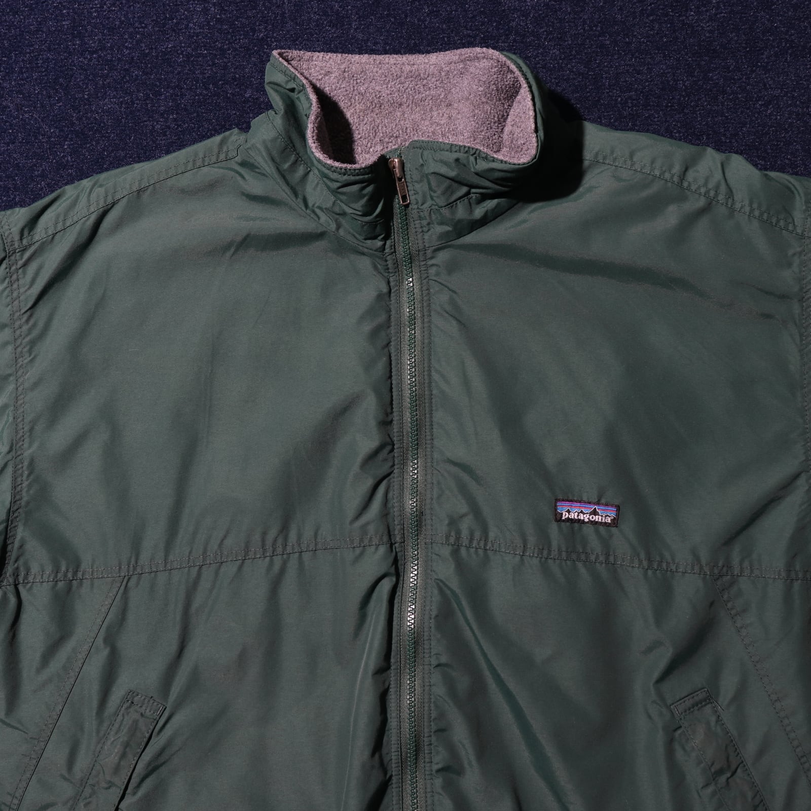 美品 L 99年 USA ハンターグリーン Patagonia Shelled Synchilla