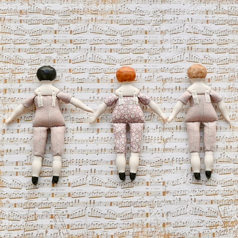 完成ドール】パリアンドール/ビスクヘッドクロスボディー/12.4〜8cm