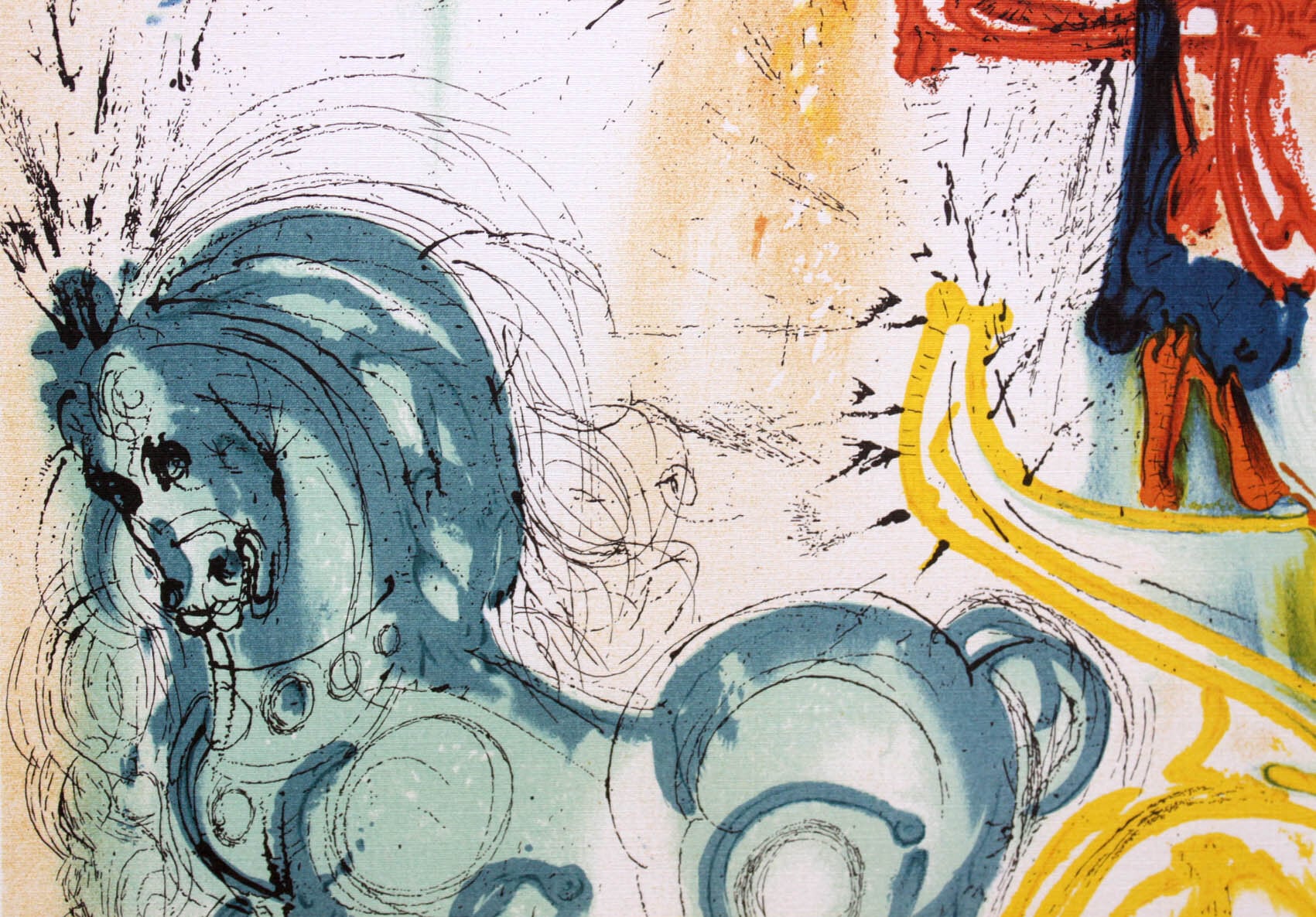 サルバドール ダリ「勝利の馬」額縁4色選択可能 作品証明書 展示用