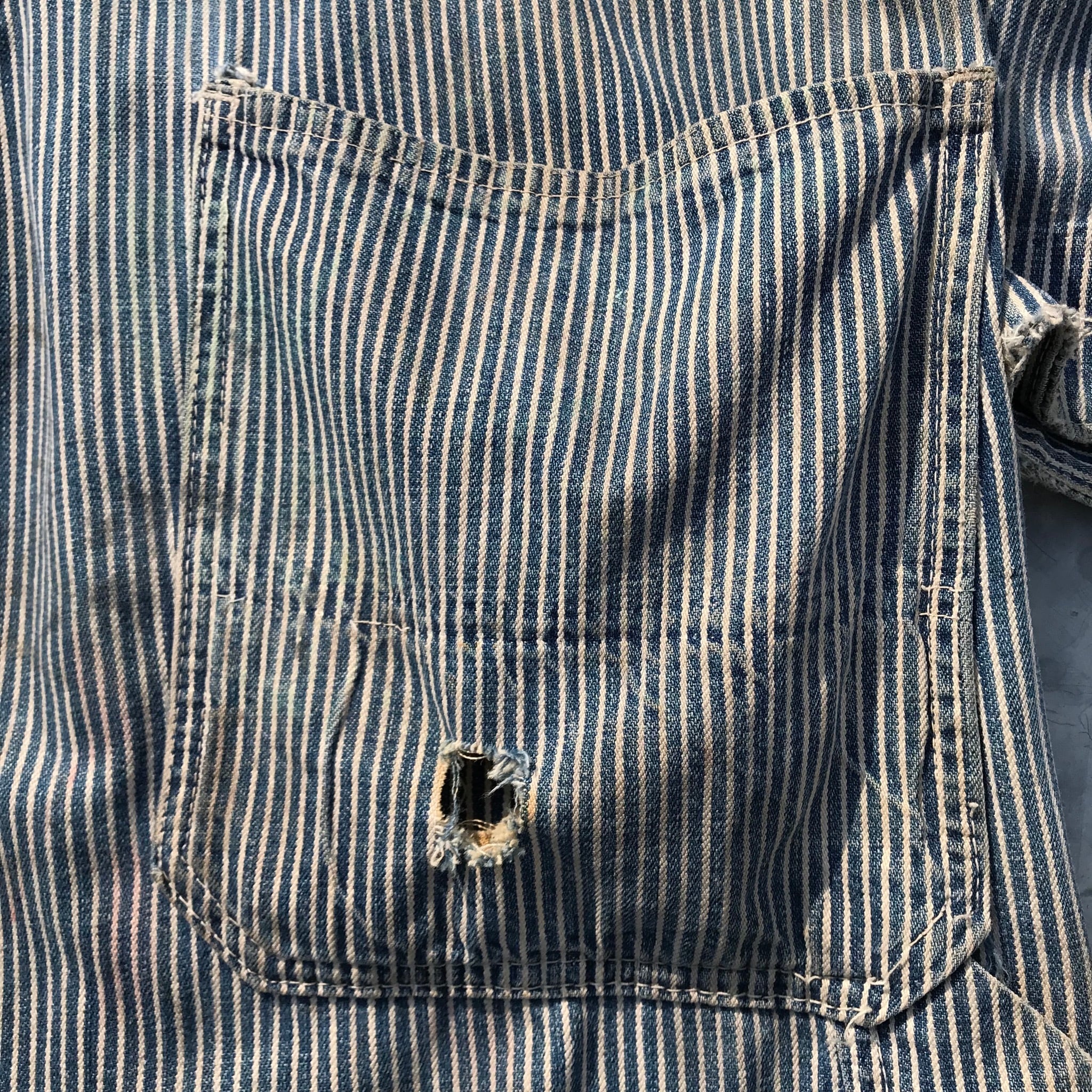 50's HERCULES ヘラクレス つなぎ ヒッコリー オールインワン ワーク