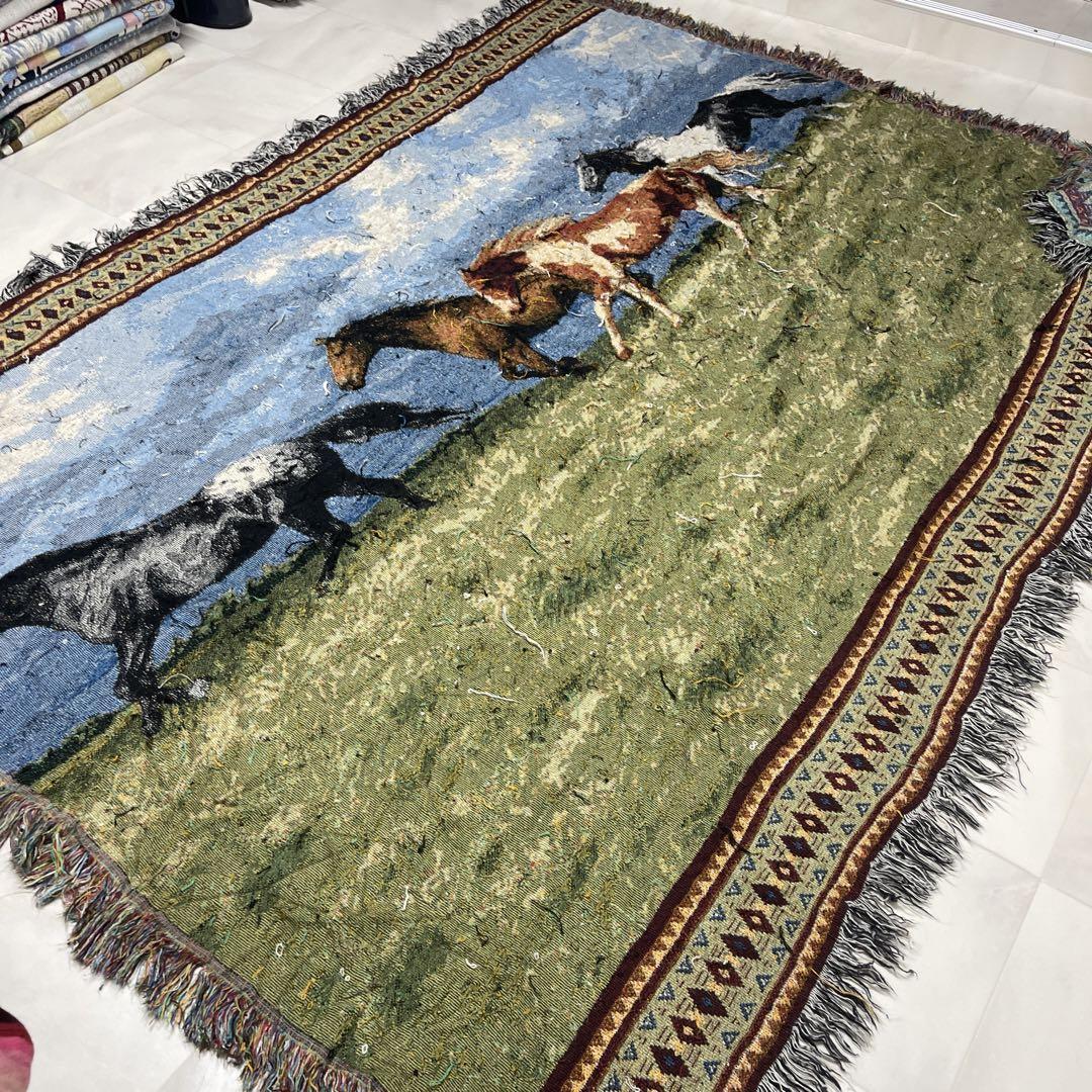 星条旗 マルチカバー ソファーカバー ヴィンテージラグ 178x131 星条旗