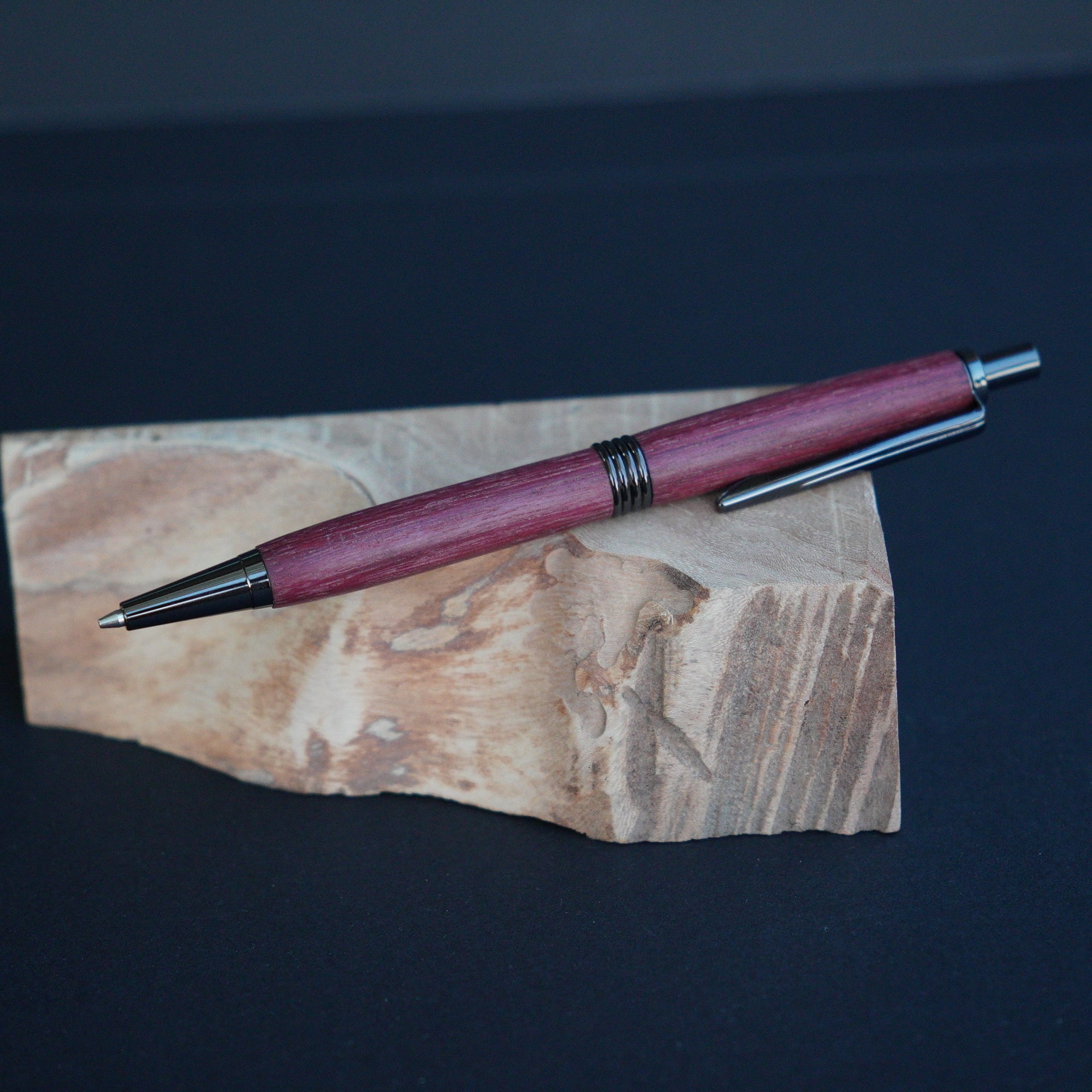 木軸シャーペン【パープルハート】 | Purple heart mechanical pencil