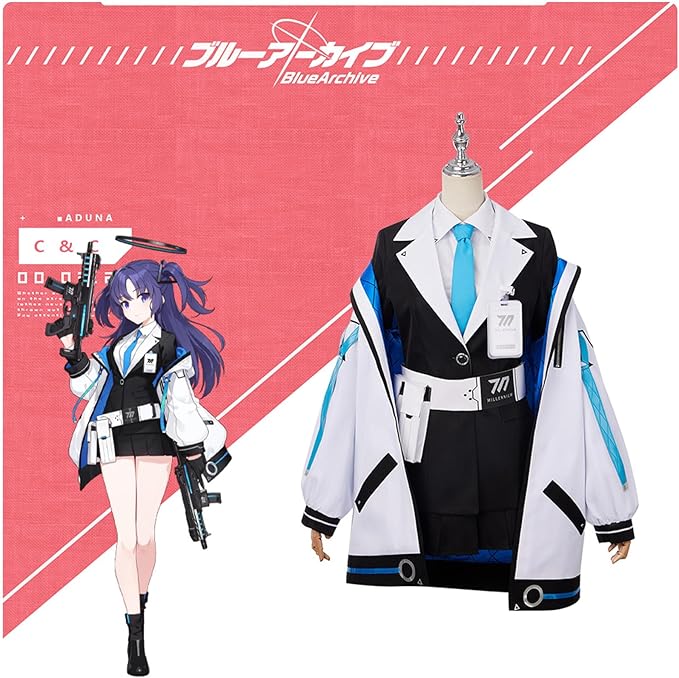 AwwwCos] ブルアカ コスプレ衣装 早瀬ユウカ 制服コスプレ 8点セット