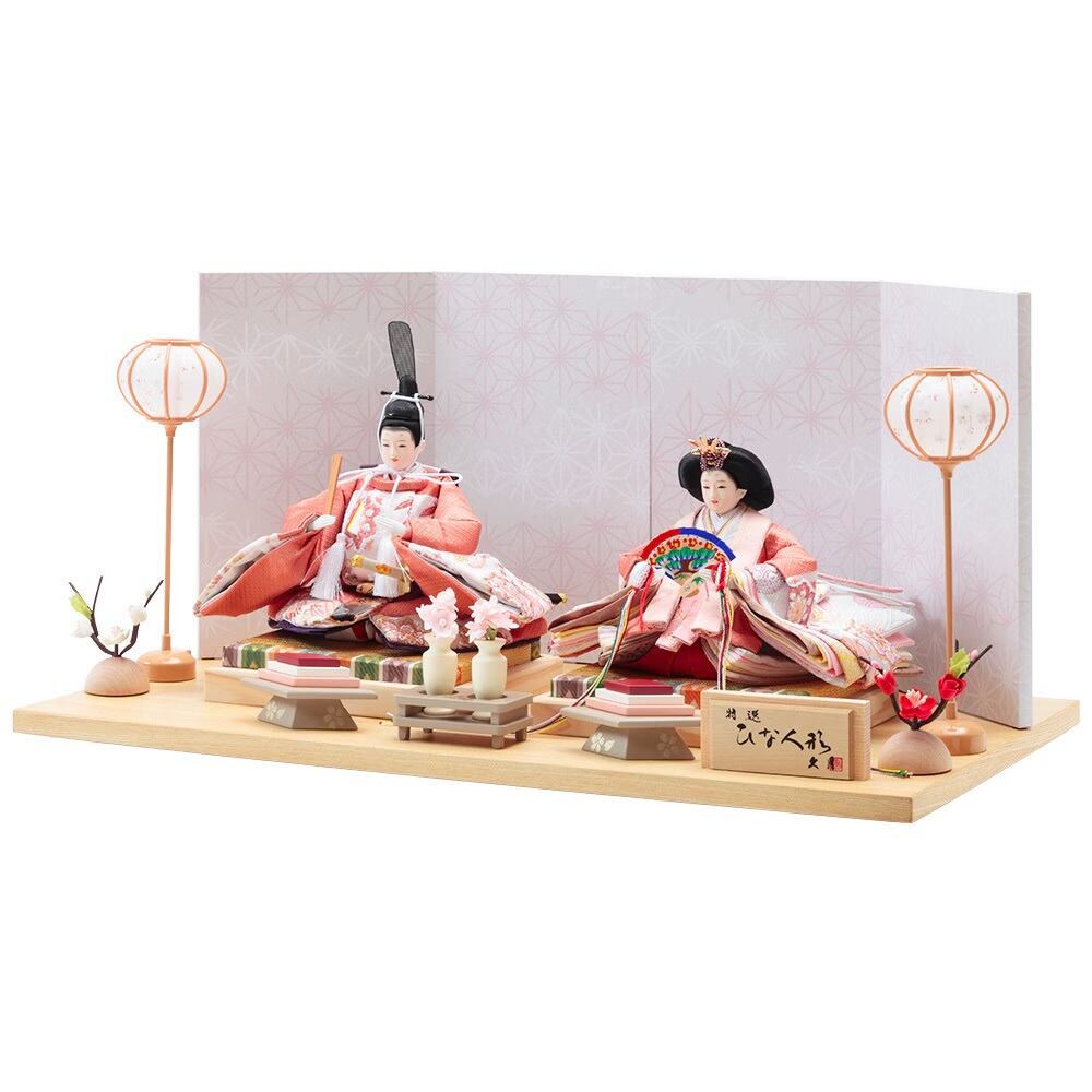 雛人形｜久月 平飾り 金駒刺繍 飯塚孝作｜女の子 ｜桃の節句｜久月正規