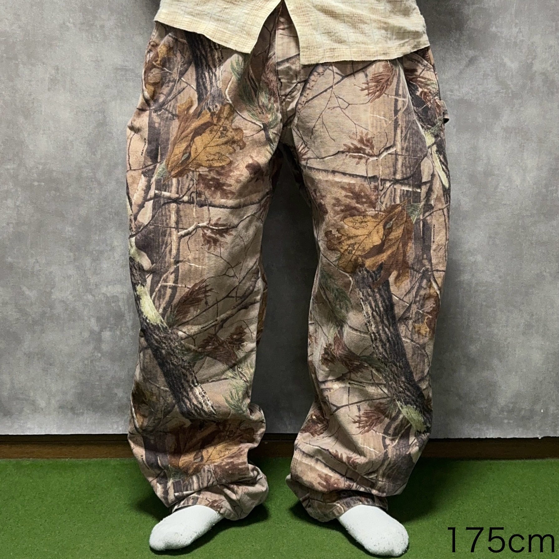 W42×L32】Carhartt リアルツリーカモパンツ 革パッチ | 古着屋OLDGREEN