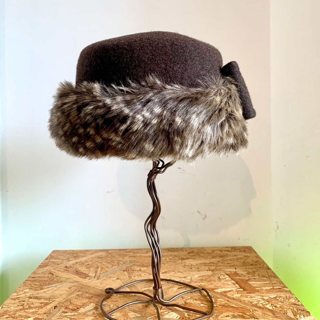 Barairo no Boushi バラ色の帽子 リボンファートーク帽 ブラウン