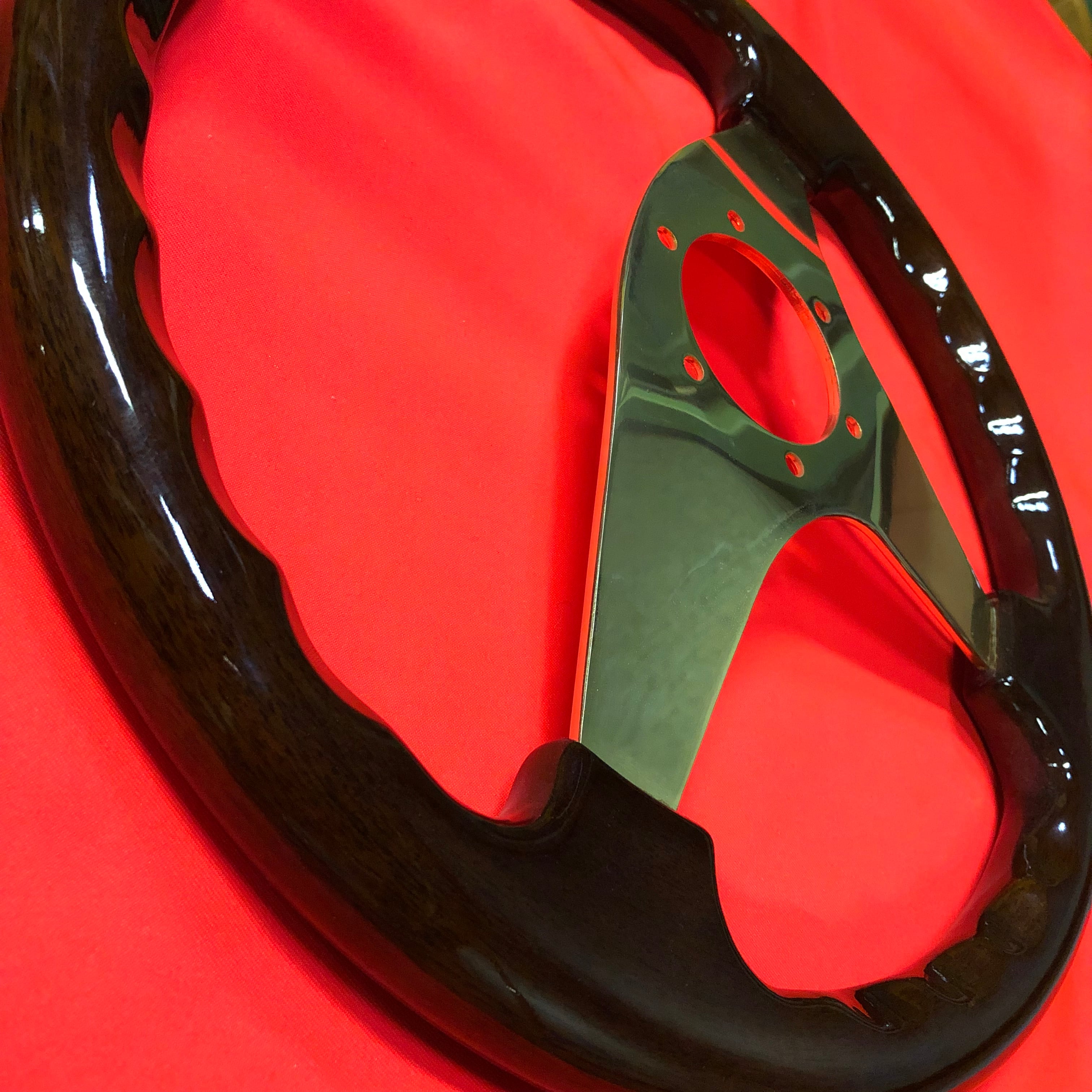 当時物”350mmΦ ゴールドスポーク ウッドステアリング”PINA” | FCL