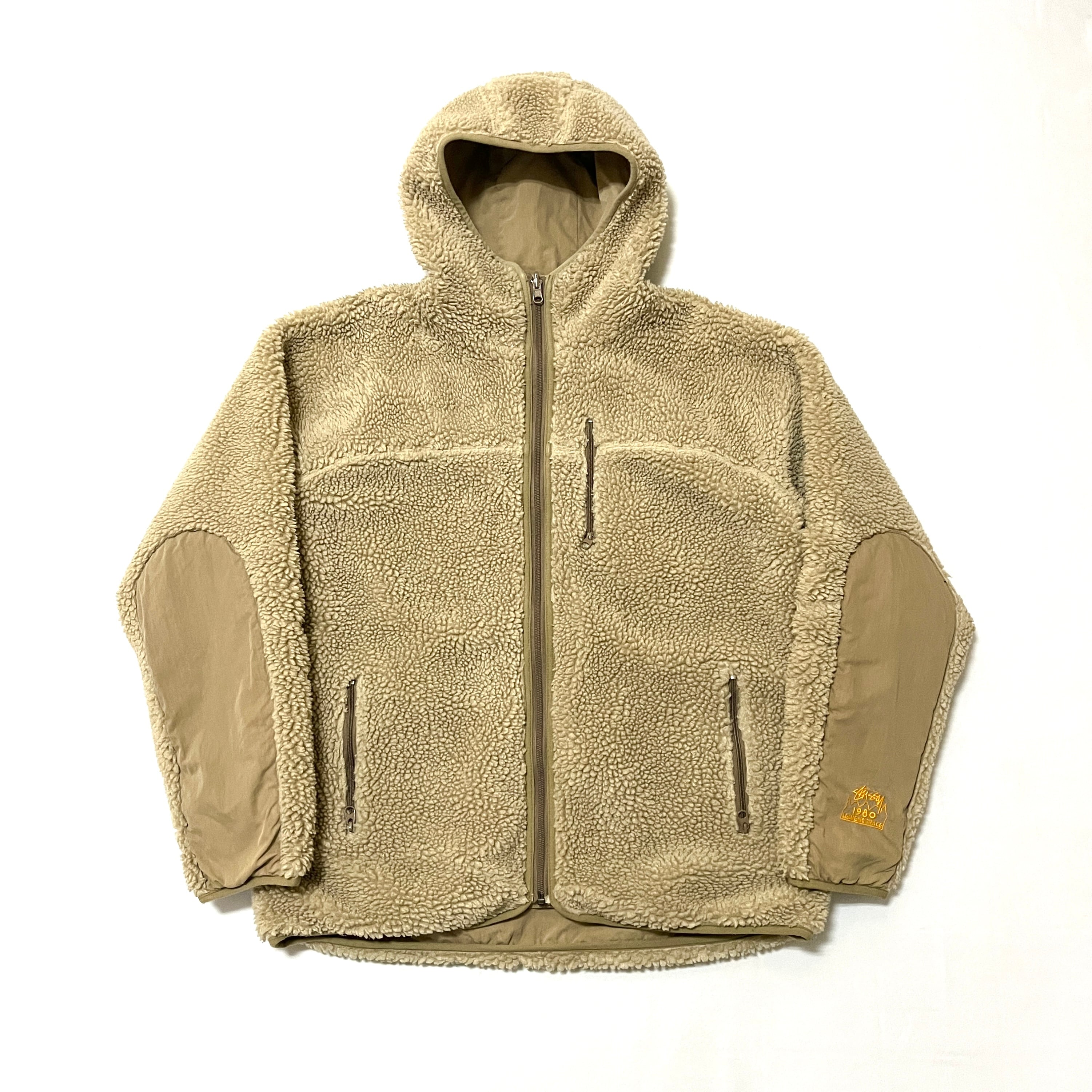 00s Stussy リズムフーディータイプ リバーシブル ボアジャケット