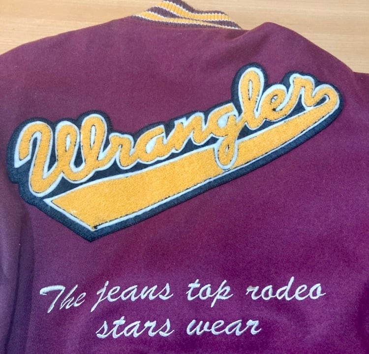 ビンテージwranglerラングラー50周年限定スタジャン アワード