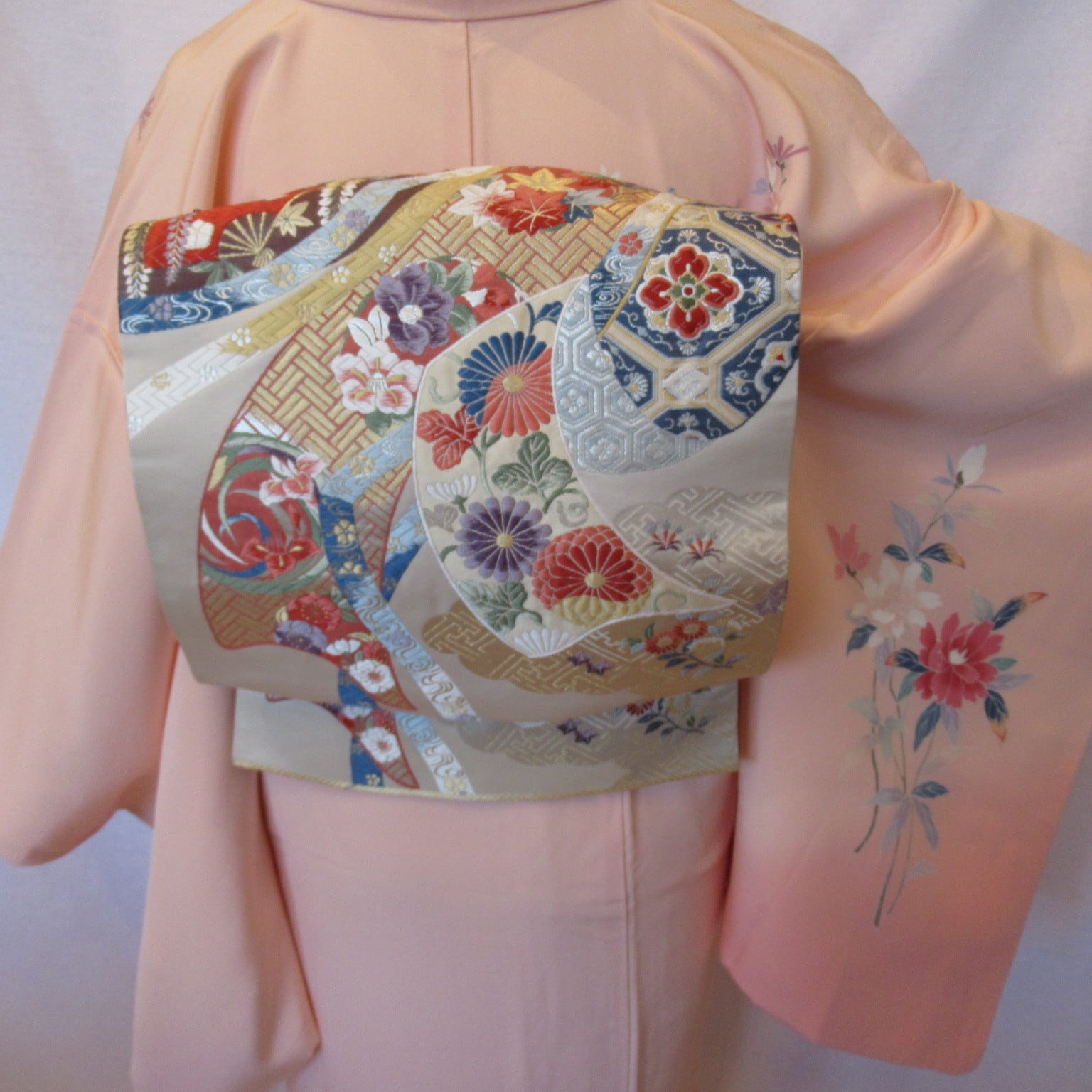 加賀友禅訪問着1336と西陣織袋帯2点セット | リサイクル着物と着物