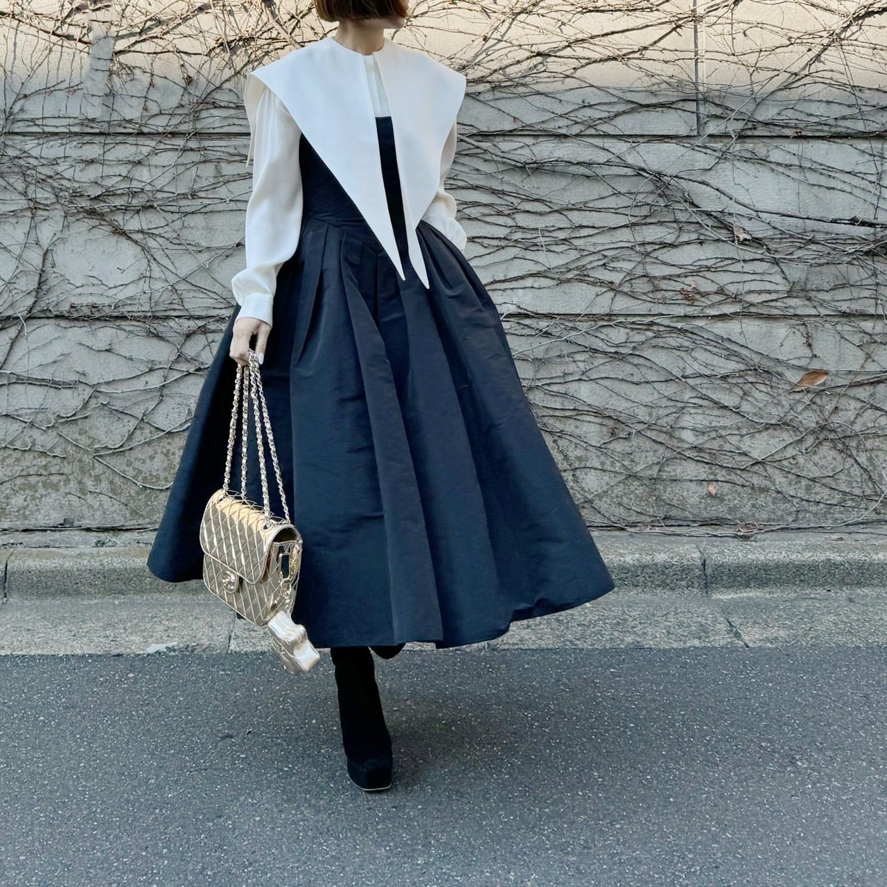 ロングカラーセーラーブラウス Agnes ホワイト | Cygne