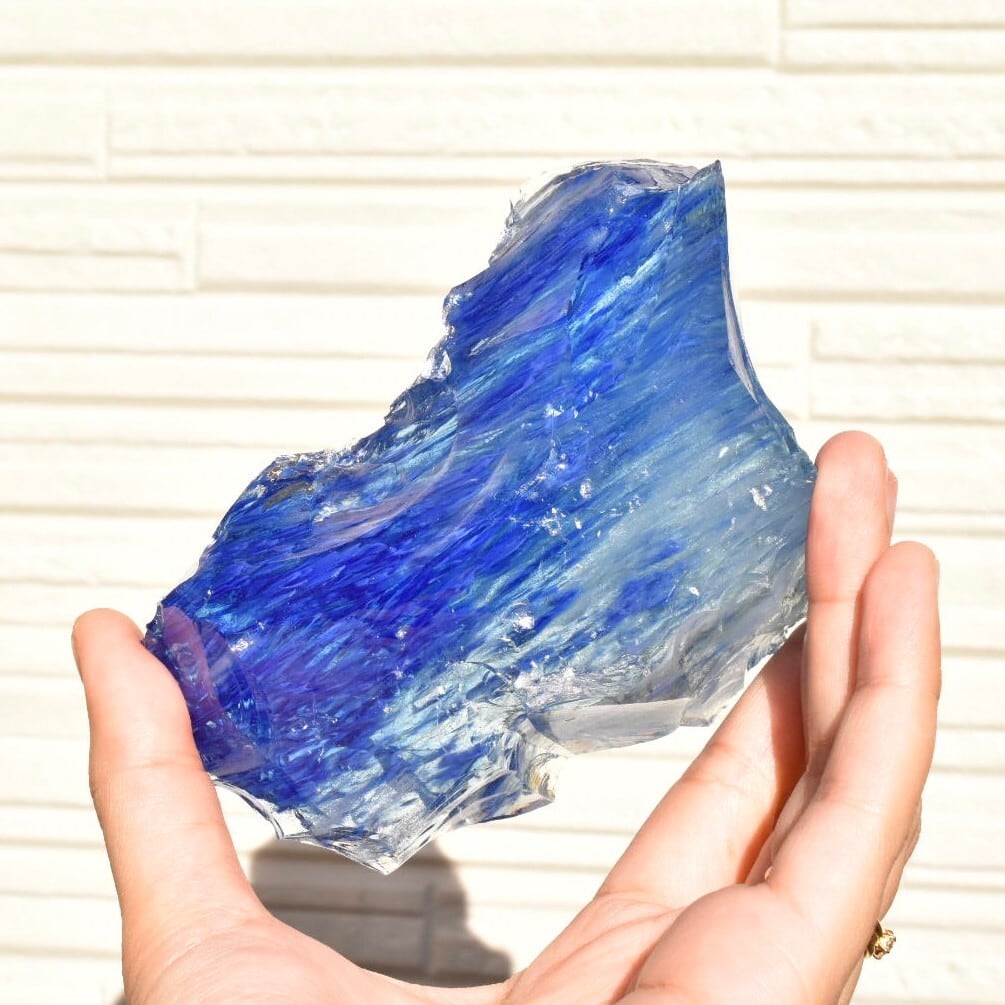 虹入り！シエラネバダ産 アンダラクリスタル原石 ブルーレイスター