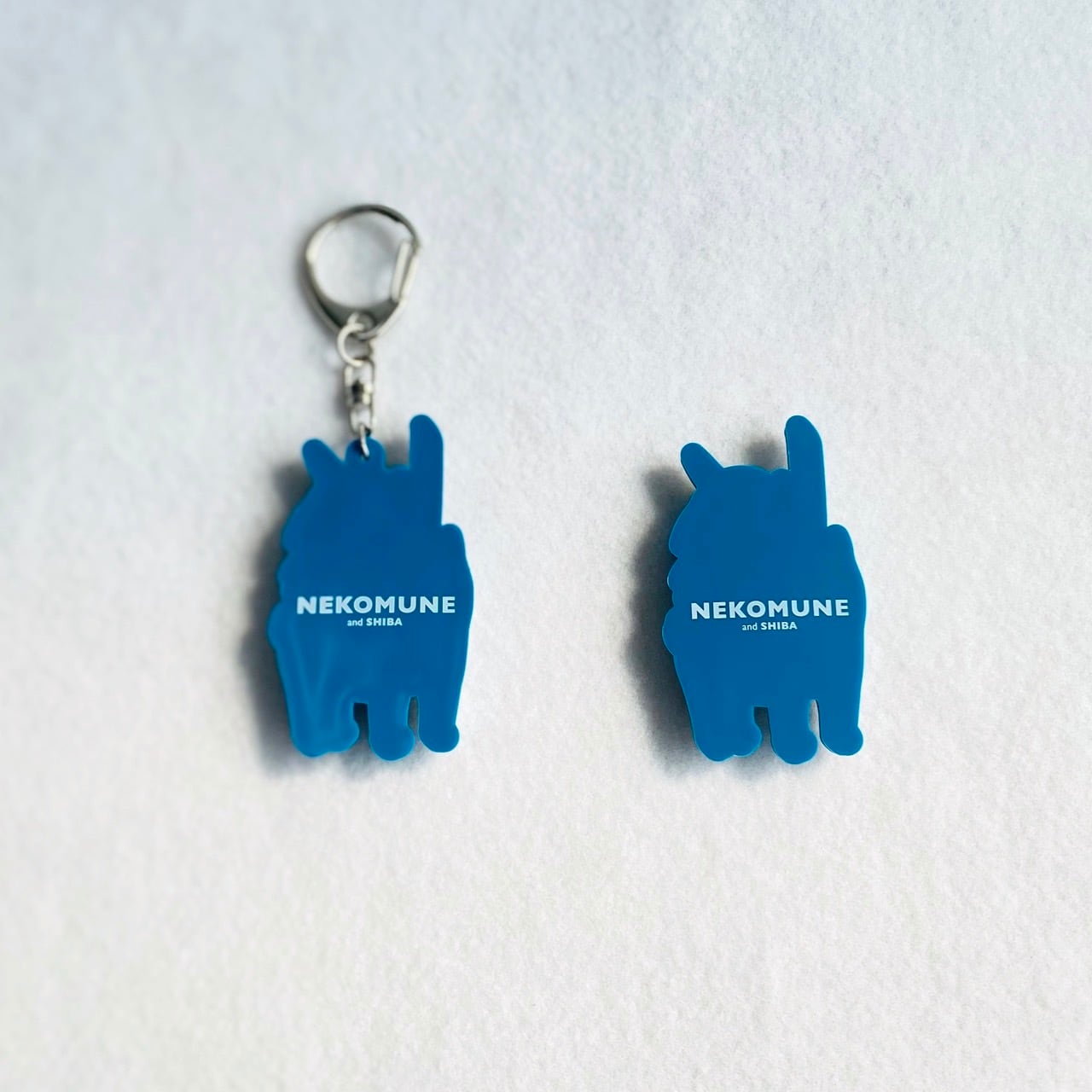 ネコムネandシバ ラバーキーホルダー | TORCH-Online Shop-