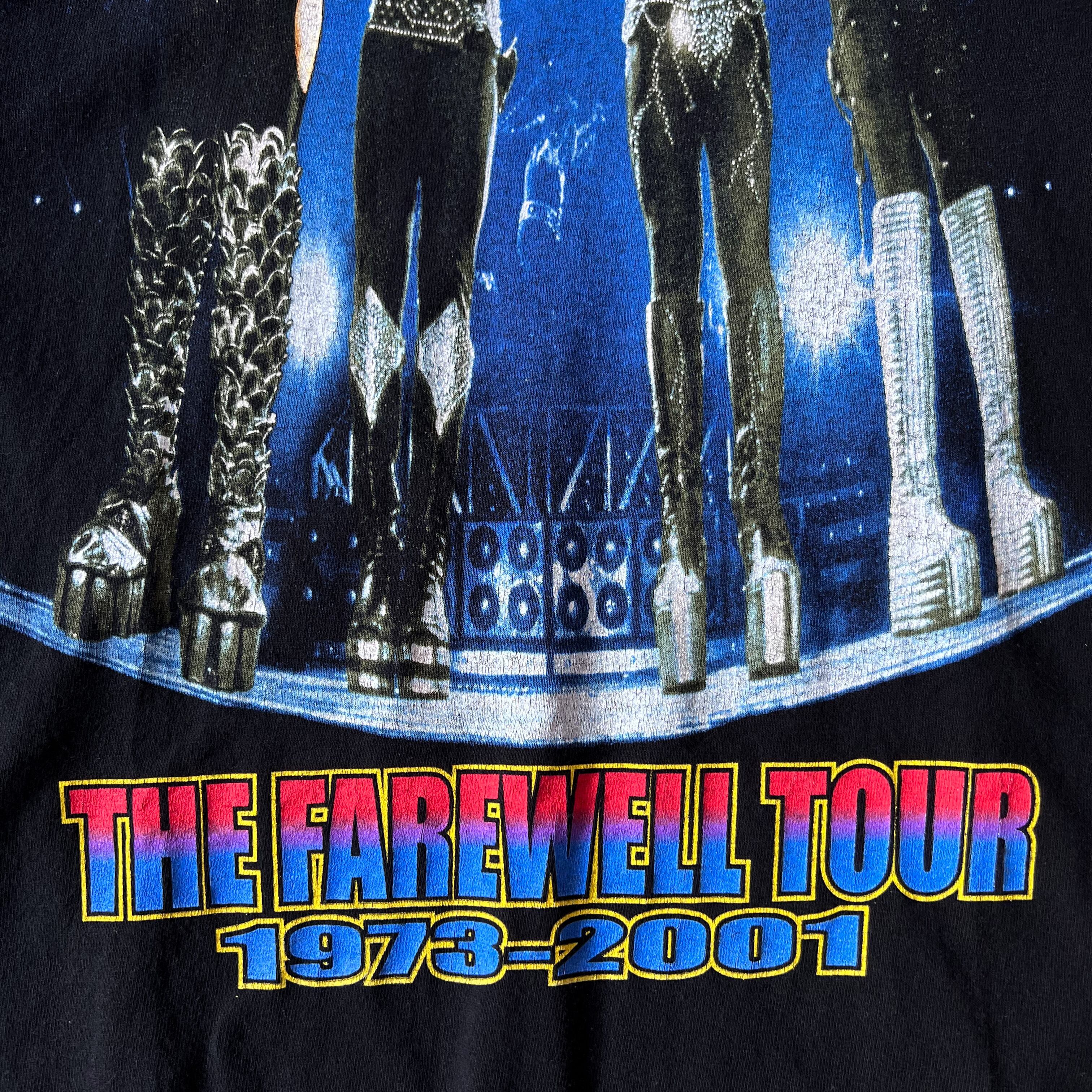01s “KISS” Farewell tour tee キス コピーライト2001年 フェアウェル
