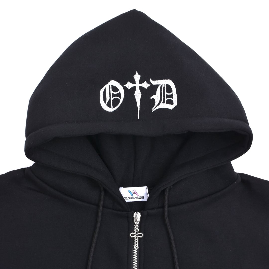 メタルクロスZIPパーカー(裏起毛) | VOLCAN&APHRODITE