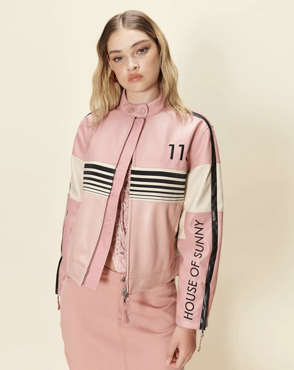 ☆ILLIT ミンジュ 着用！！【house of sunny】Women The Racer jacket