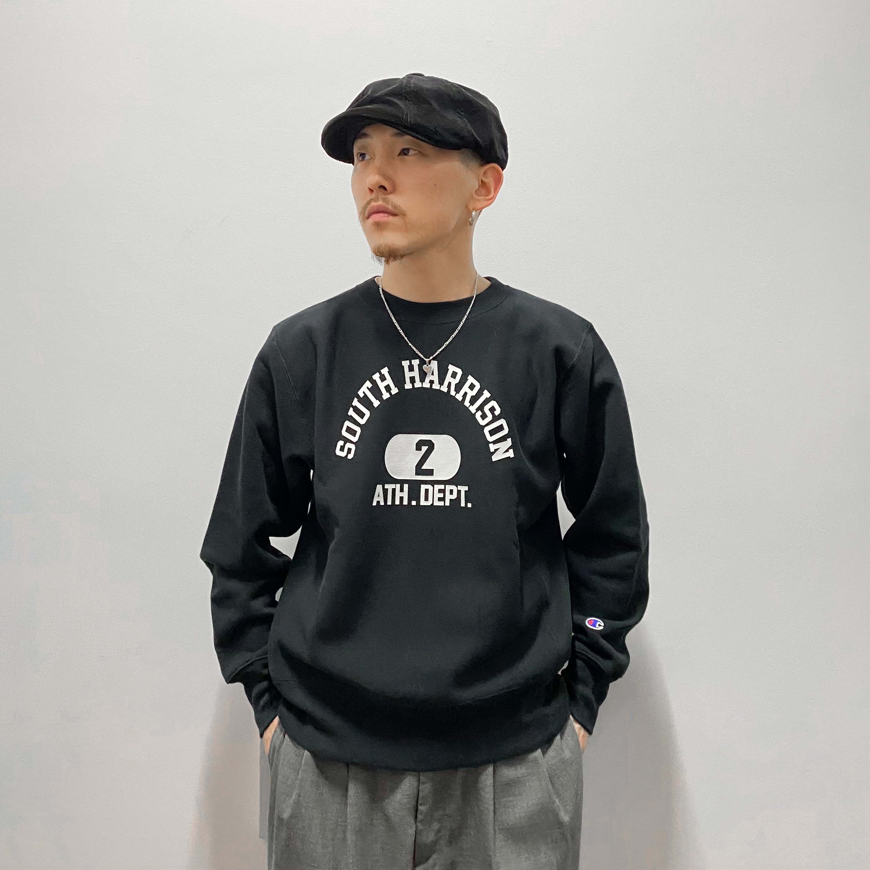 Champion Reverse Weave Crew Neck Sweat Shirt - ボトルグリーン