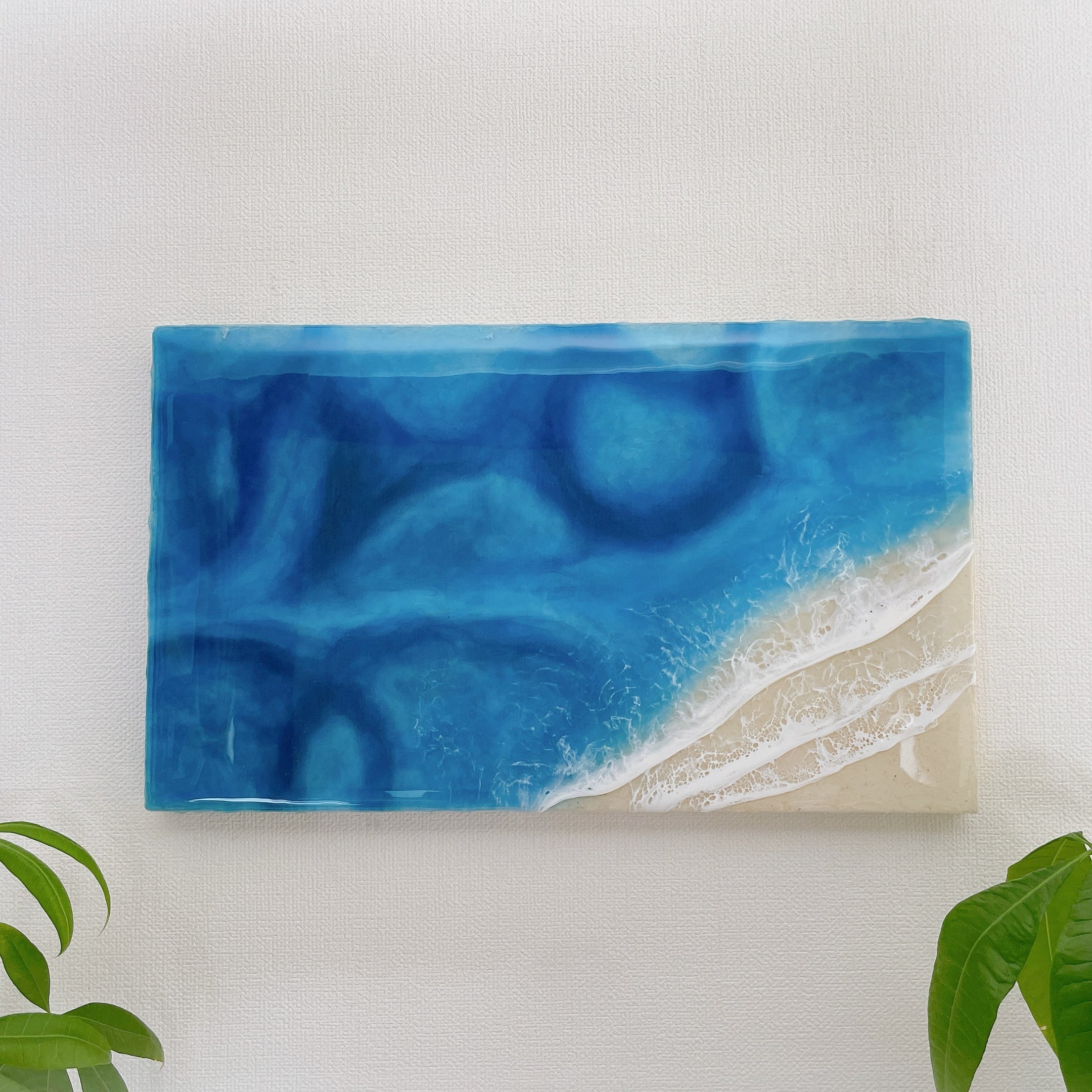 How deep is you? レジン波アート オーシャンアート 海の絵 | Pinoxy