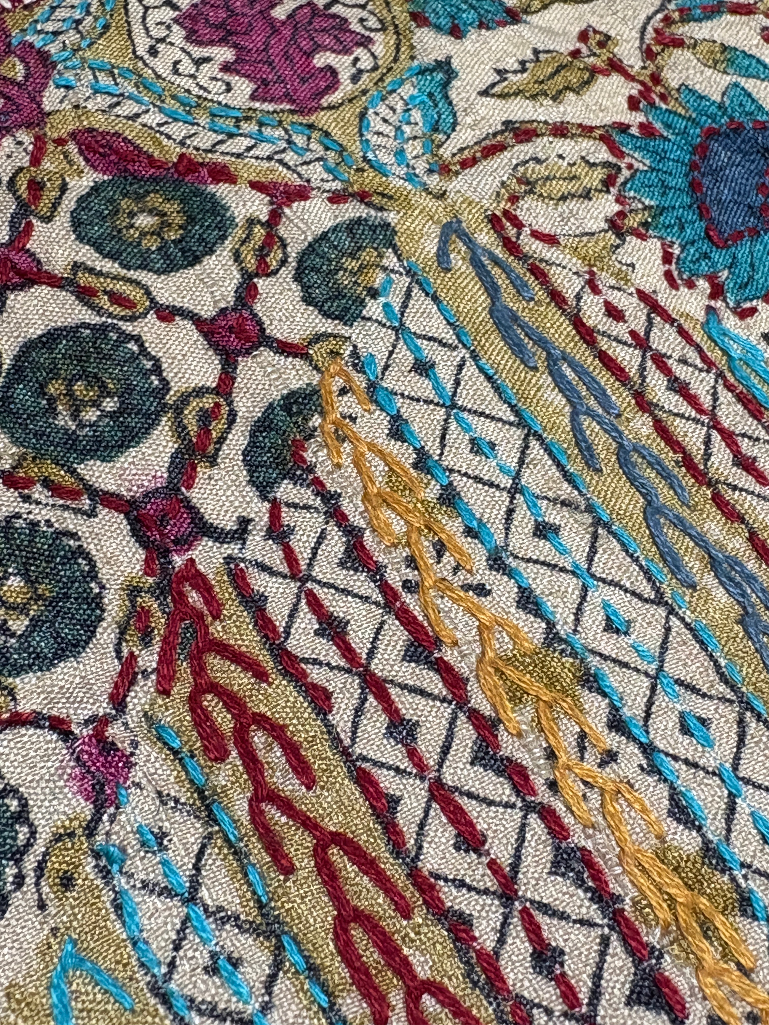 半幅帯 カンタ刺子（タッサーシルク） きものギャラリー凛 | きものの