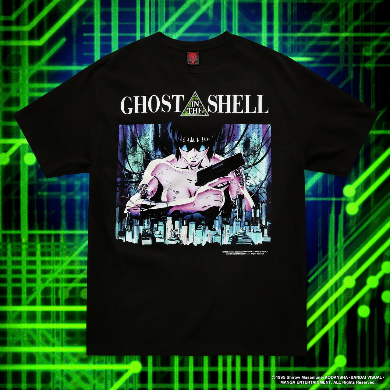 GHOST IN THE SHELL × GEEKS RULE 15 SILKSCREEN PRINTING T SHIRT vol