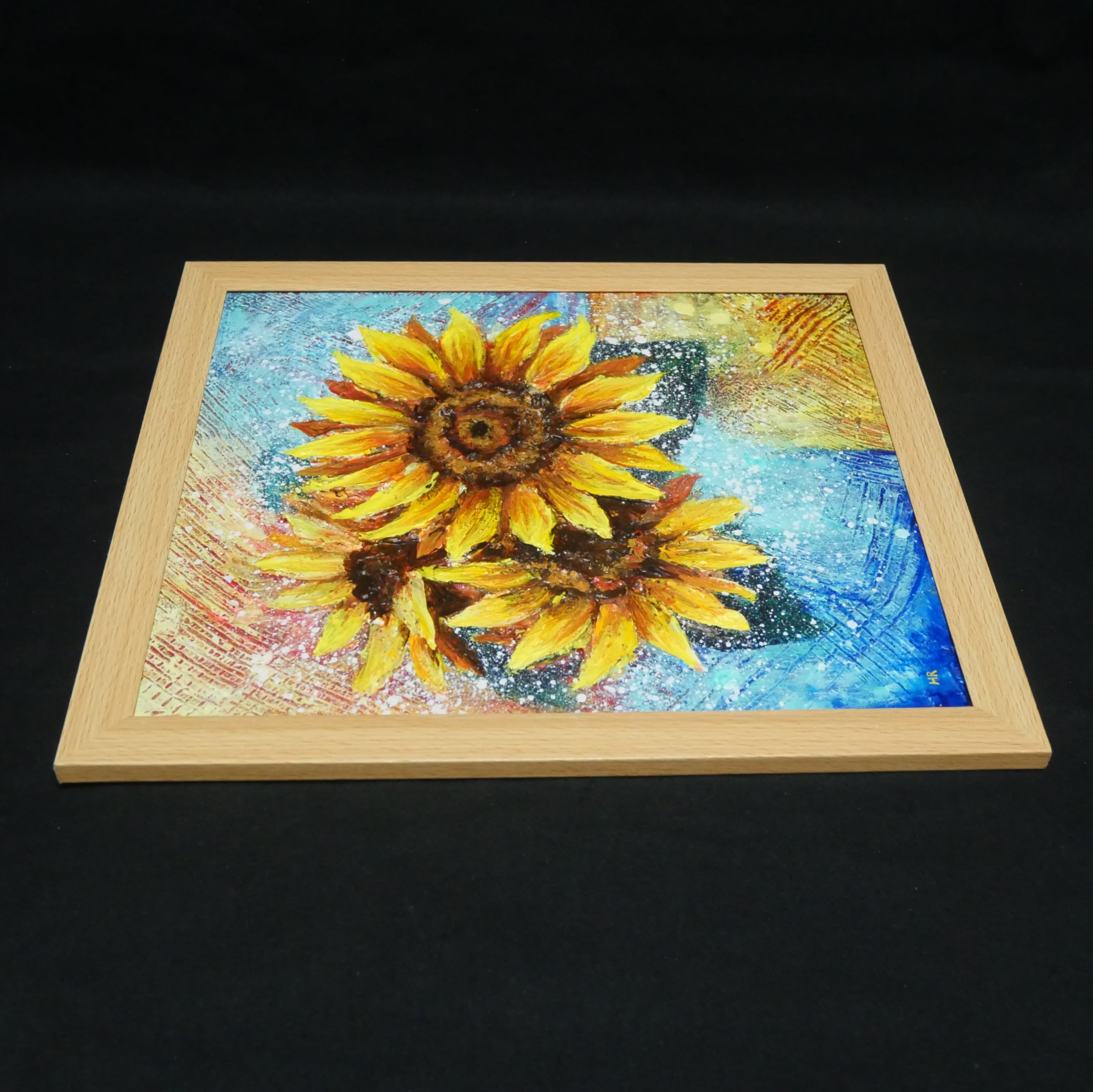 油絵 油彩 油彩画 絵 絵画 【向日葵】 | HIROSHI1990