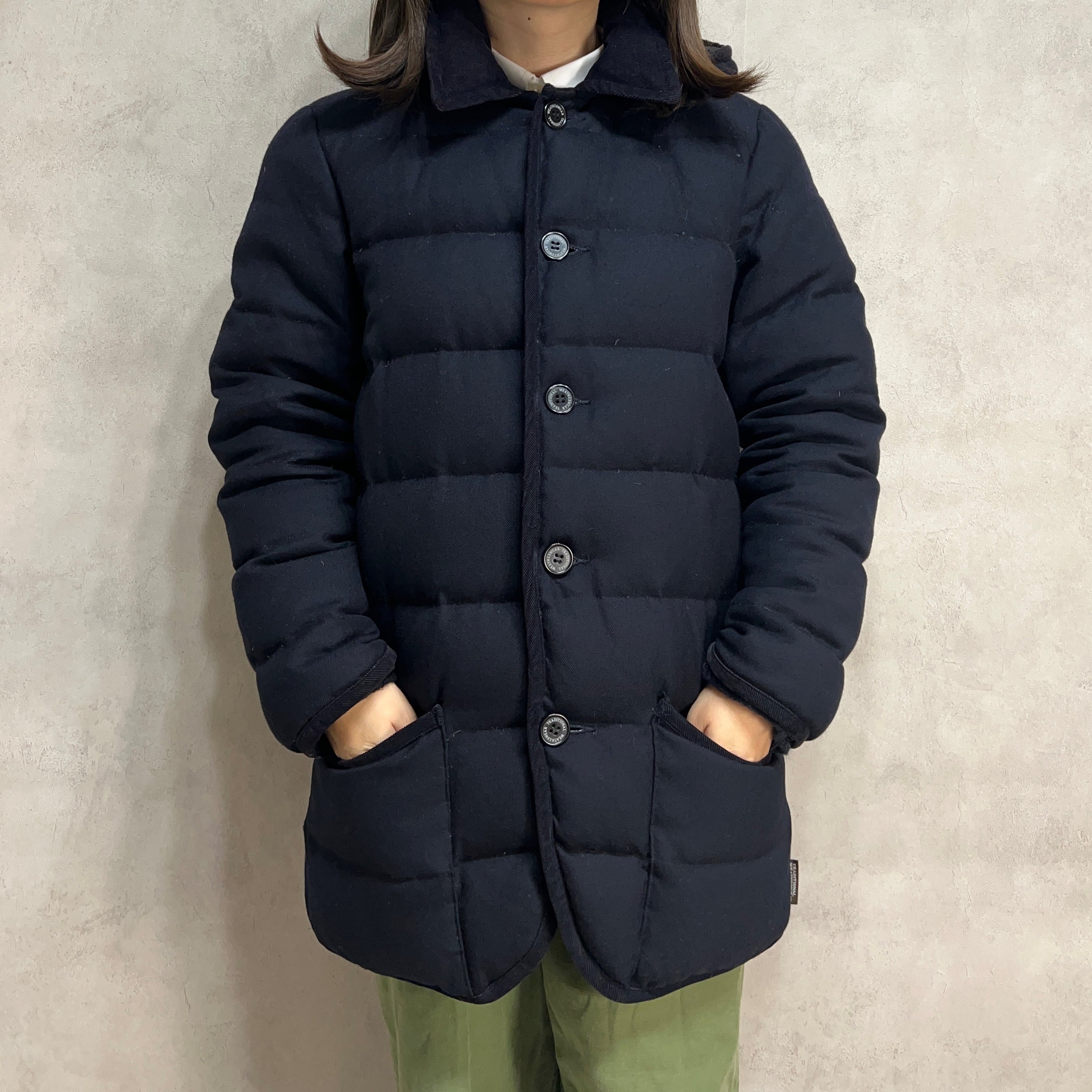 Traditional Weatherwear ダウンコート ネイビー アウター