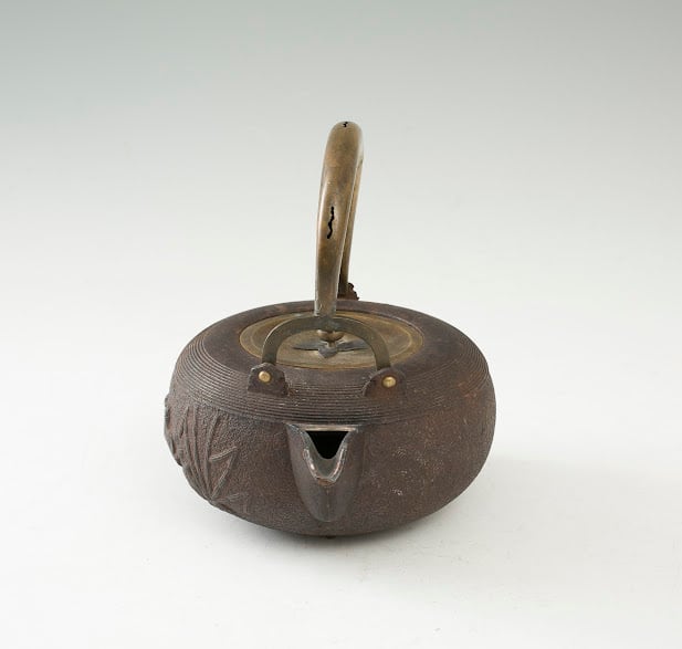 銚子 亀 鉄 燗鍋 間鍋 一対 ペア 金属工芸 茶道具 懐石道具 酒器 茶