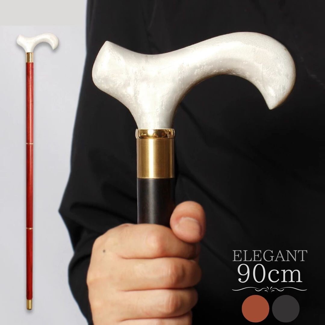 在庫限り】杖 エレガント シンプル ブラックorブラウン 木製 ステッキ