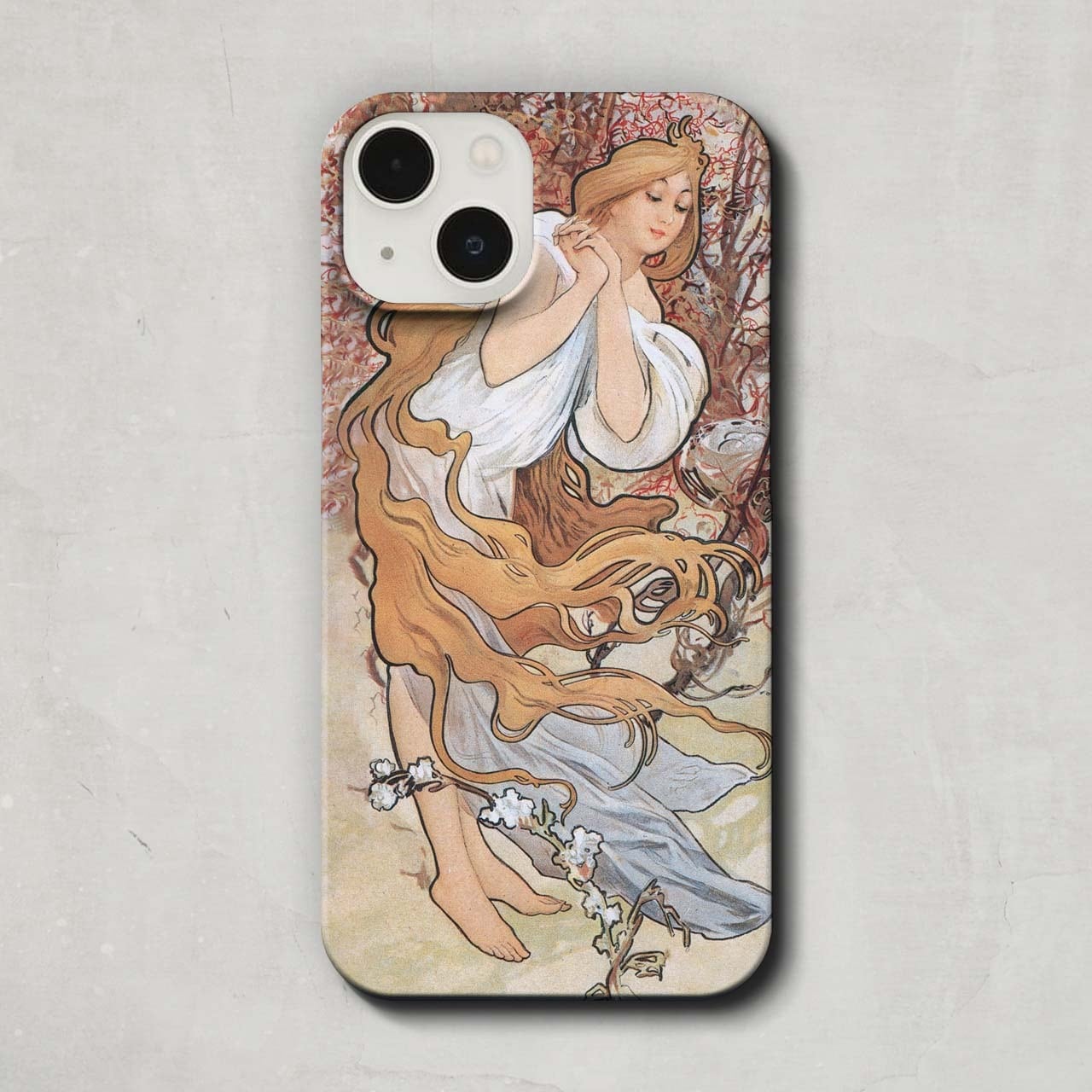 スマホケース / アルフォンス ミュシャ「四季-春 (1897)」 iPhone 全