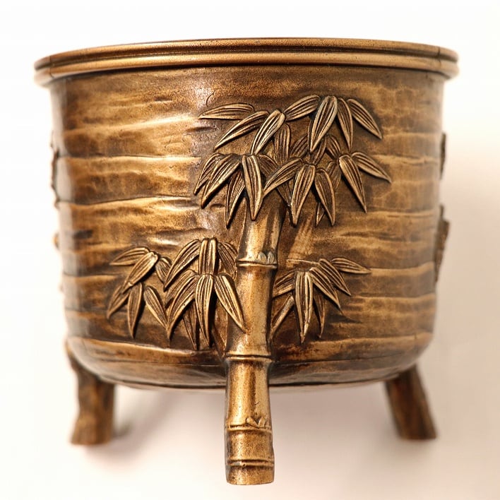 精山・松竹梅・千鳥透・香炉・No.180919-07・梱包サイズ60