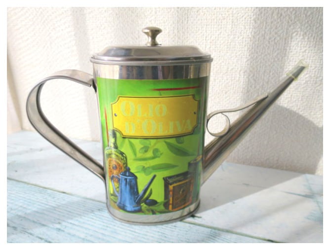 オイル缶 油さし オイルポット オリーブB イタリア | 輸入