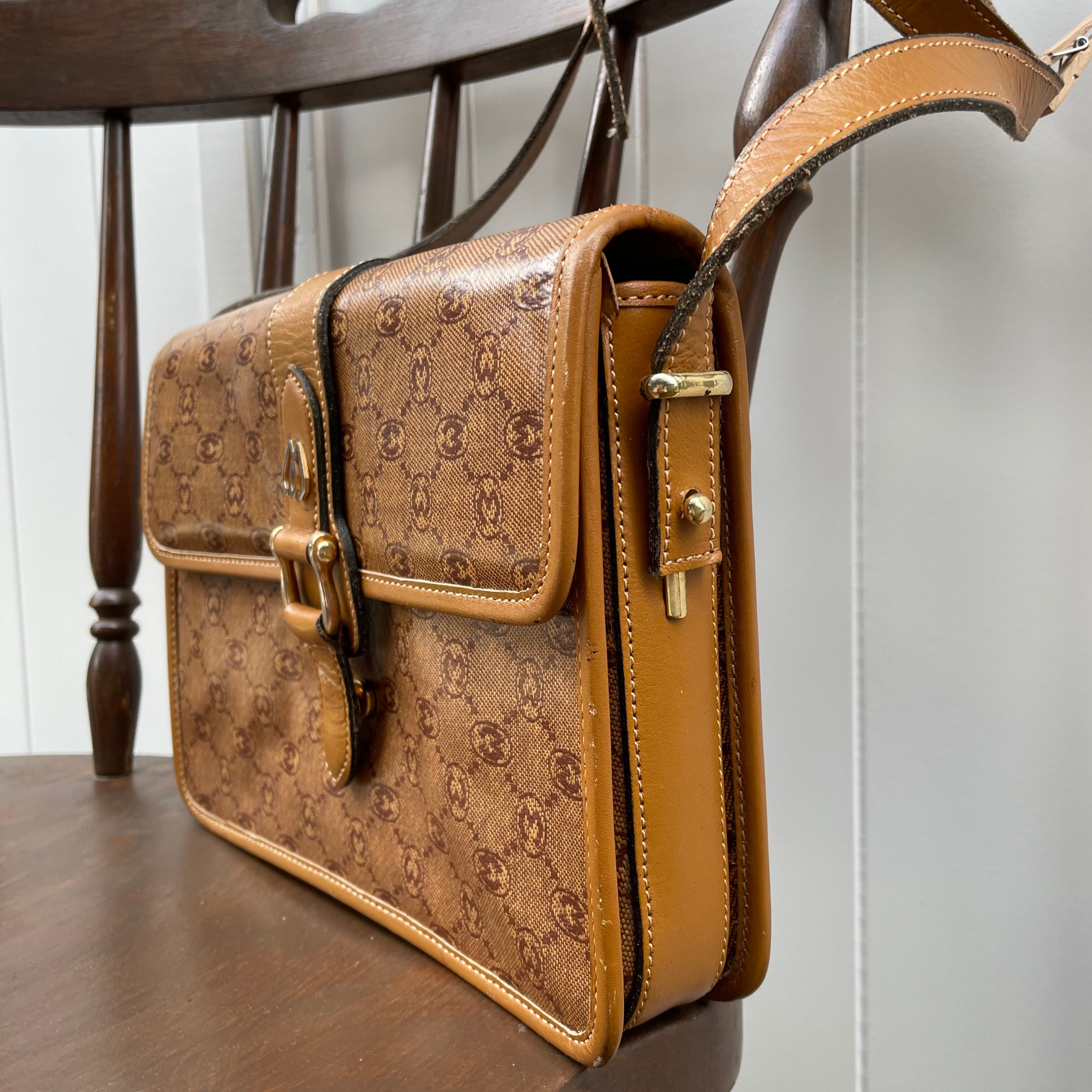 MORABITO monogram shoulder bag〈レトロ古着 モラビト モノグラム