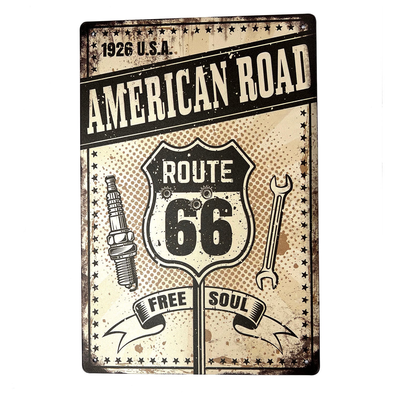 アメリカン雑貨 ブリキ看板 ルート66 ポスター プレート グッズ