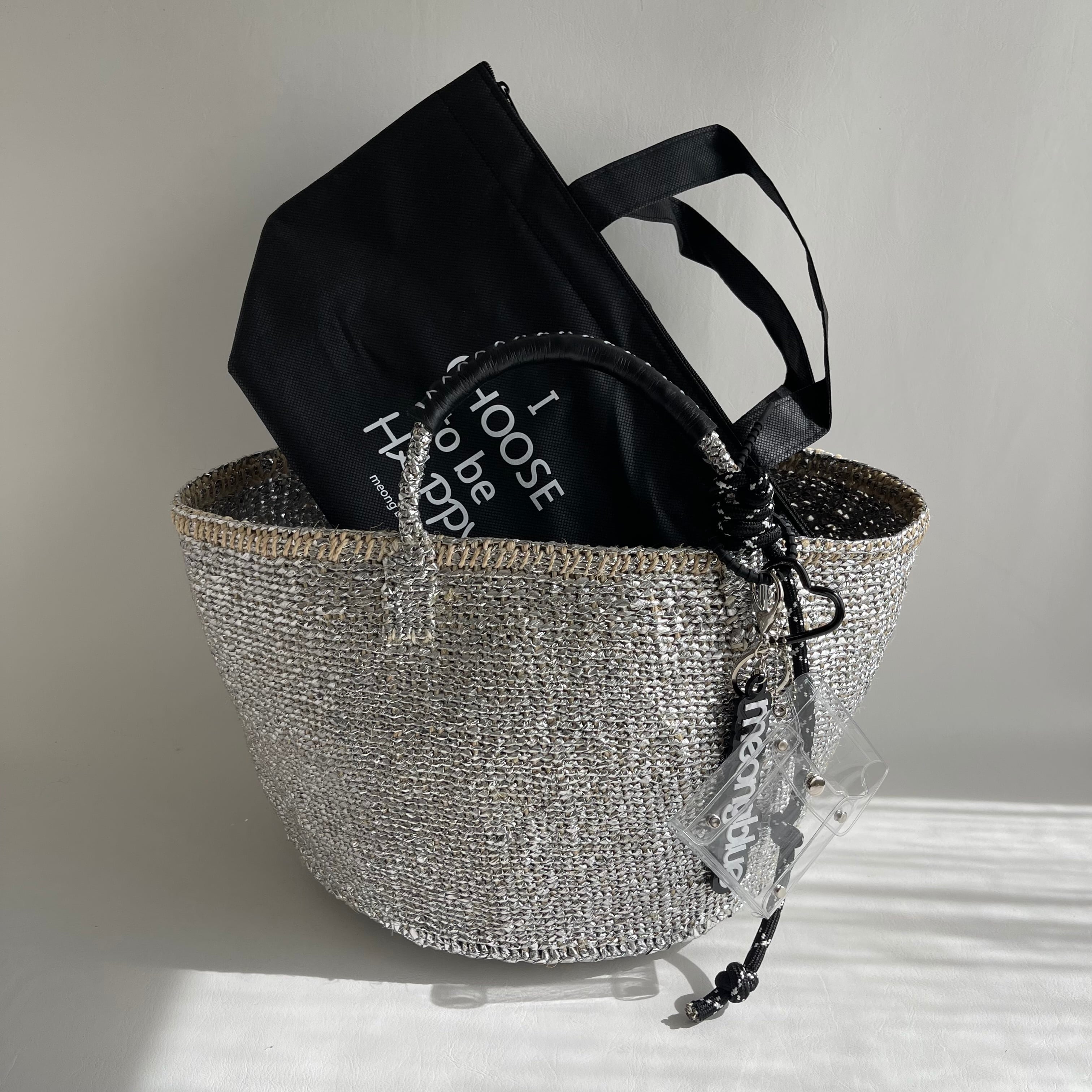 Kago-Bag / ML / SILVER / ロゴチャーム＆保冷温エコバッグ付き