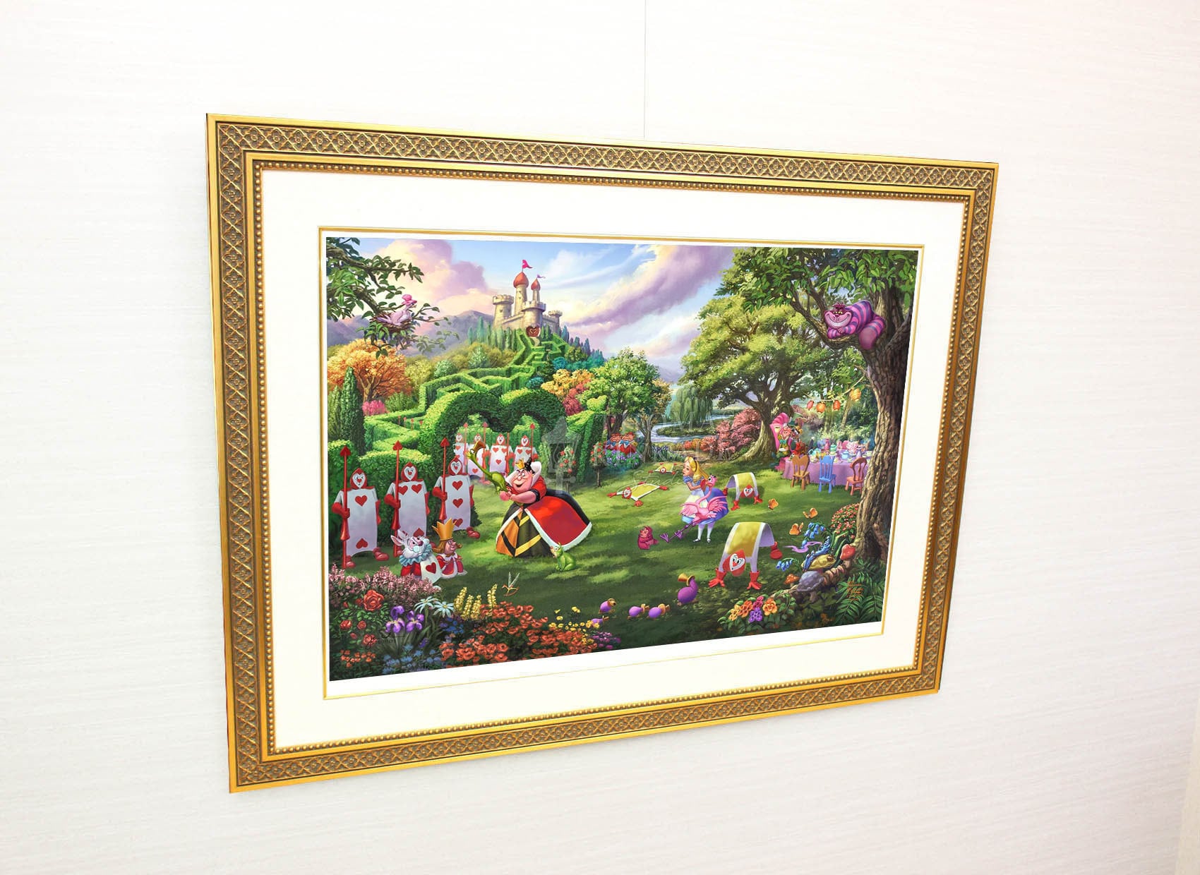 ディズニー絵画「不思議の国のアリス/ハートの女王」作品証明書 展示用