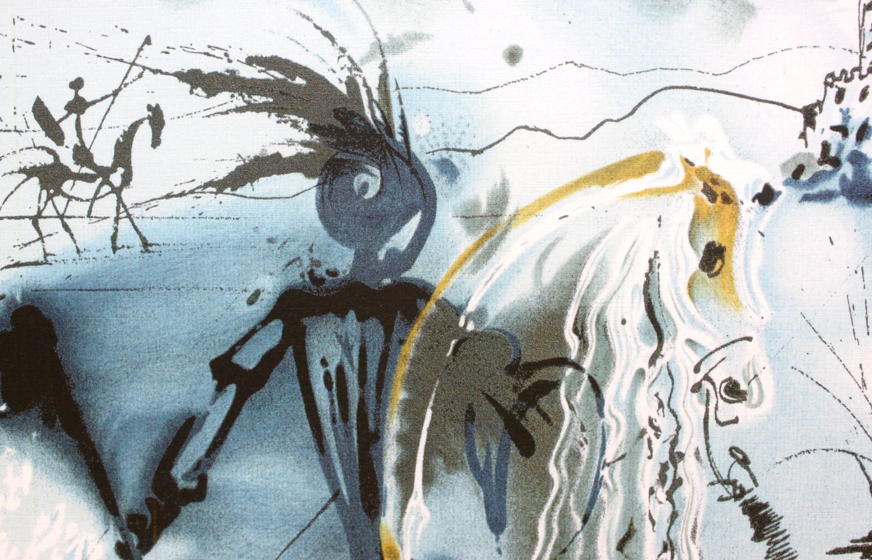 サルバドール ダリ「ドン キホーテ」額縁4色選択可能 作品証明書 展示