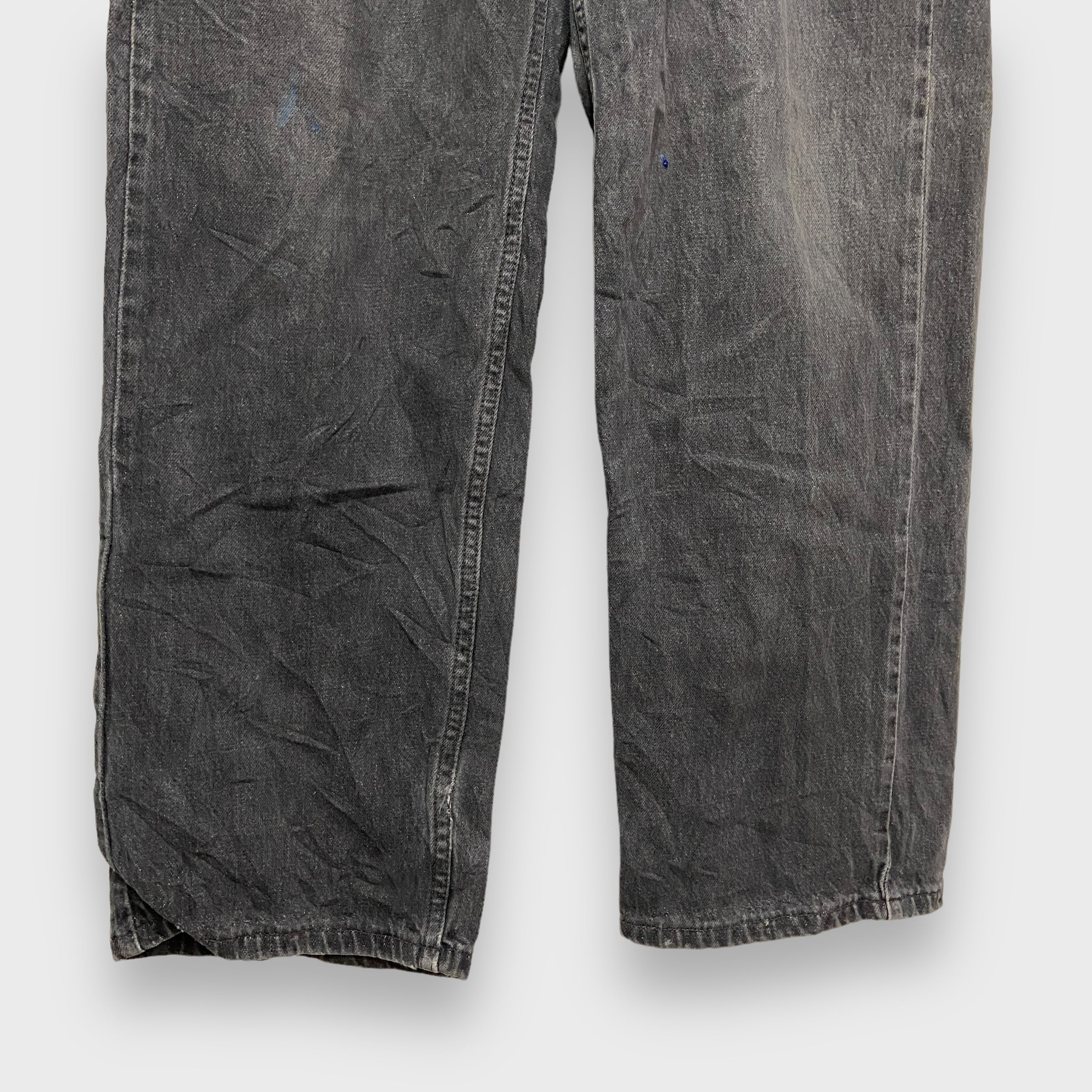 00s Levi's 569 ブラックデニムパンツ ストレート W33 メキシコ | 古着