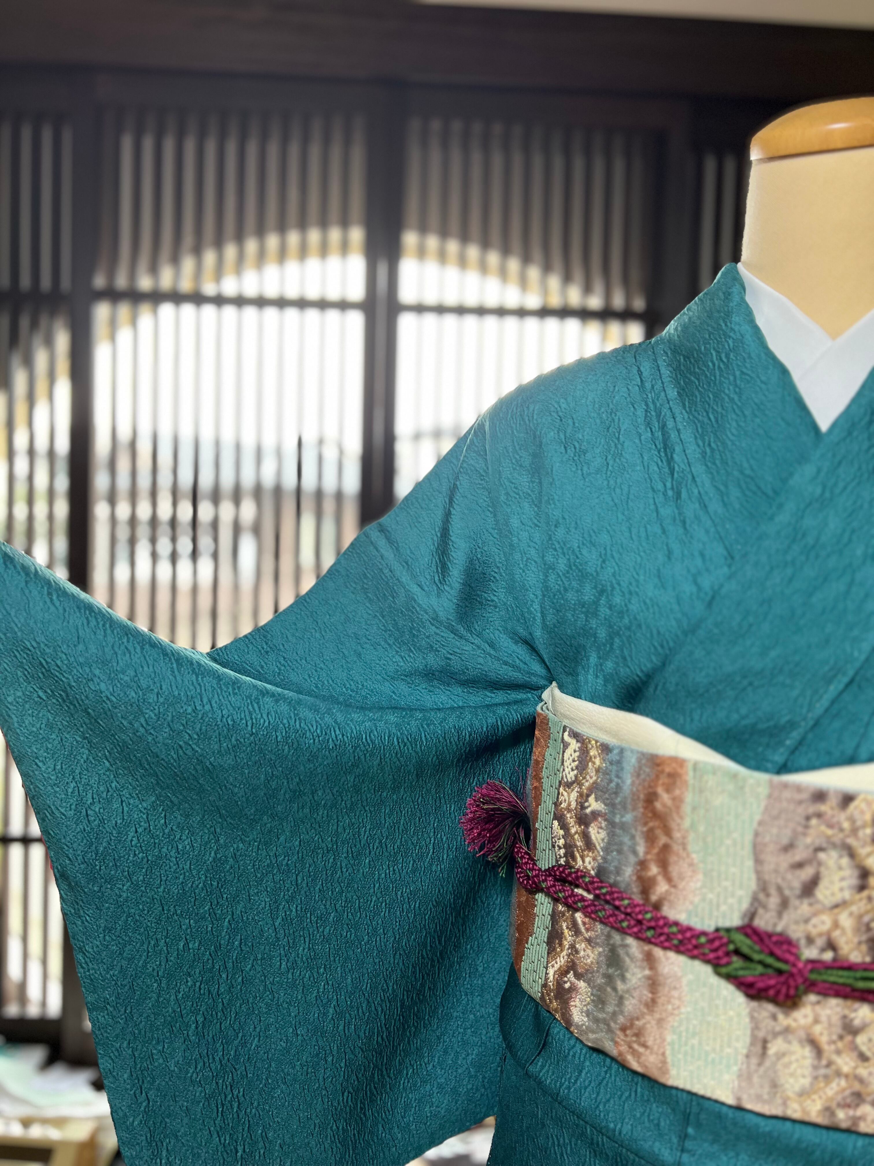 緑グラデーション訪問着 | 和布 まつだ