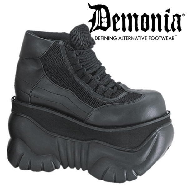 サイズ交換OK】Demonia（デモニア）正規保証品 厚底スニーカー 黒 厚底