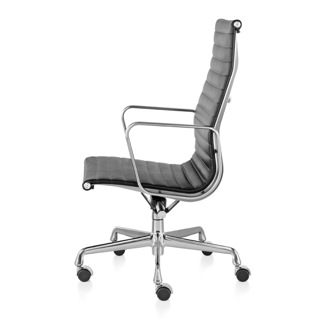 イームズアルミナムグループ エグゼクティブチェア / 皮革 & ブラック