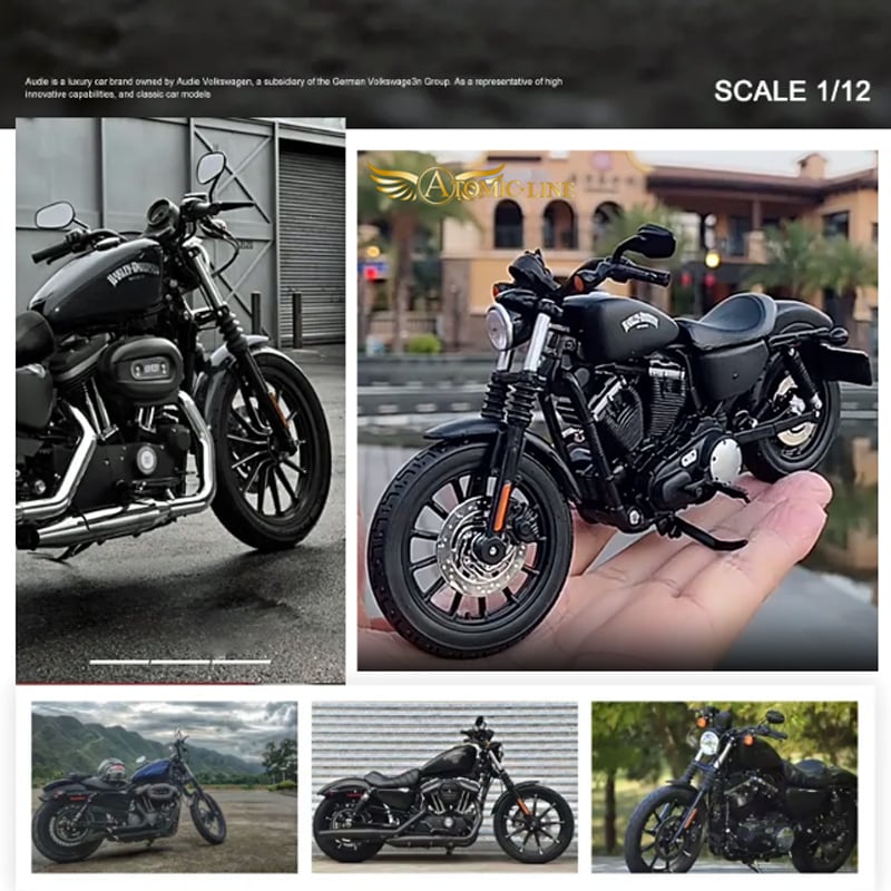 ハーレーダビッドソン 883 スポーツスター 1/12 ミニカー 合金モデル